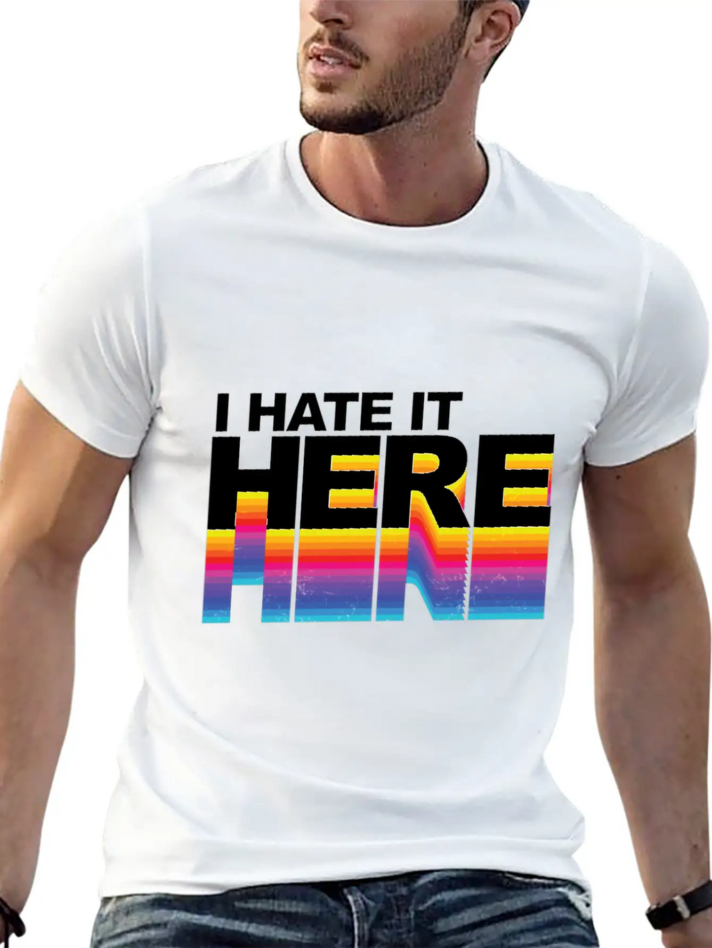 I Hate It Here Classic Cotton Tee – Unisex Comfort For Any Season