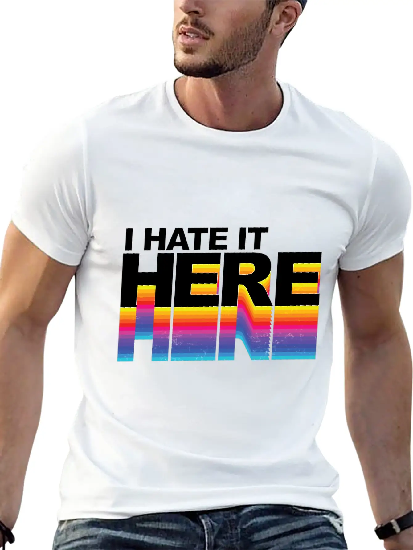 I Hate It Here Classic Cotton Tee – Unisex Comfort For Any Season