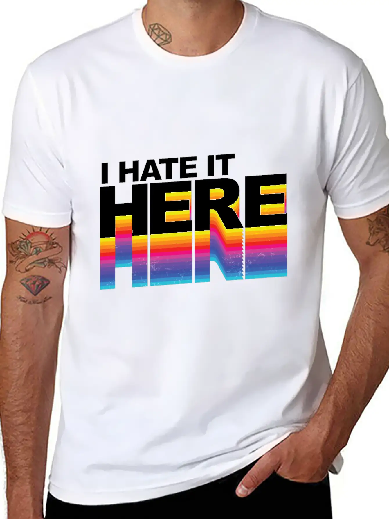 I Hate It Here Classic Cotton Tee – Unisex Comfort For Any Season