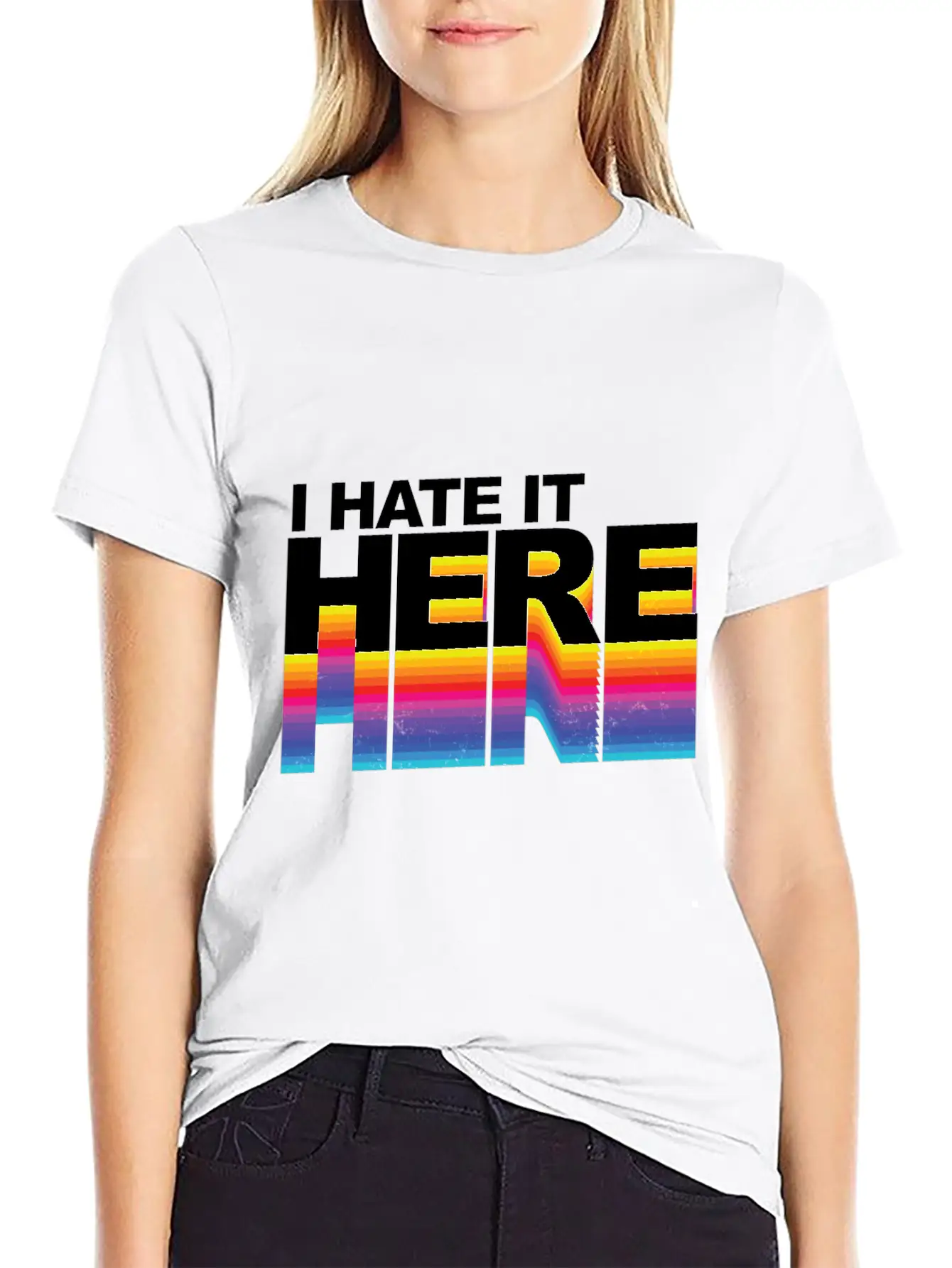 I Hate It Here Classic Cotton Tee – Unisex Comfort For Any Season