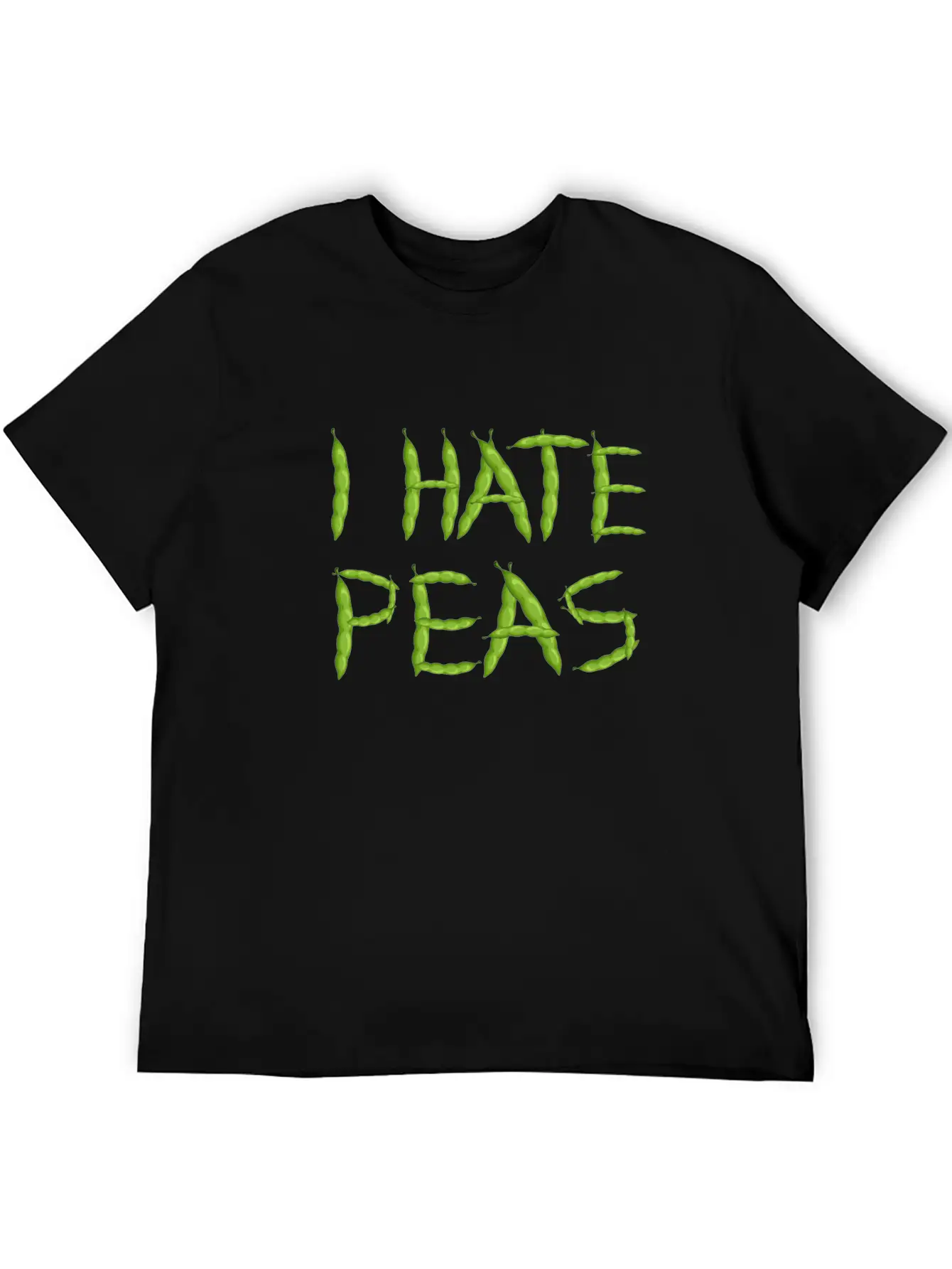 I Hate Peas Breathable Soft Cotton T-Shirt – Timeless Casual Look