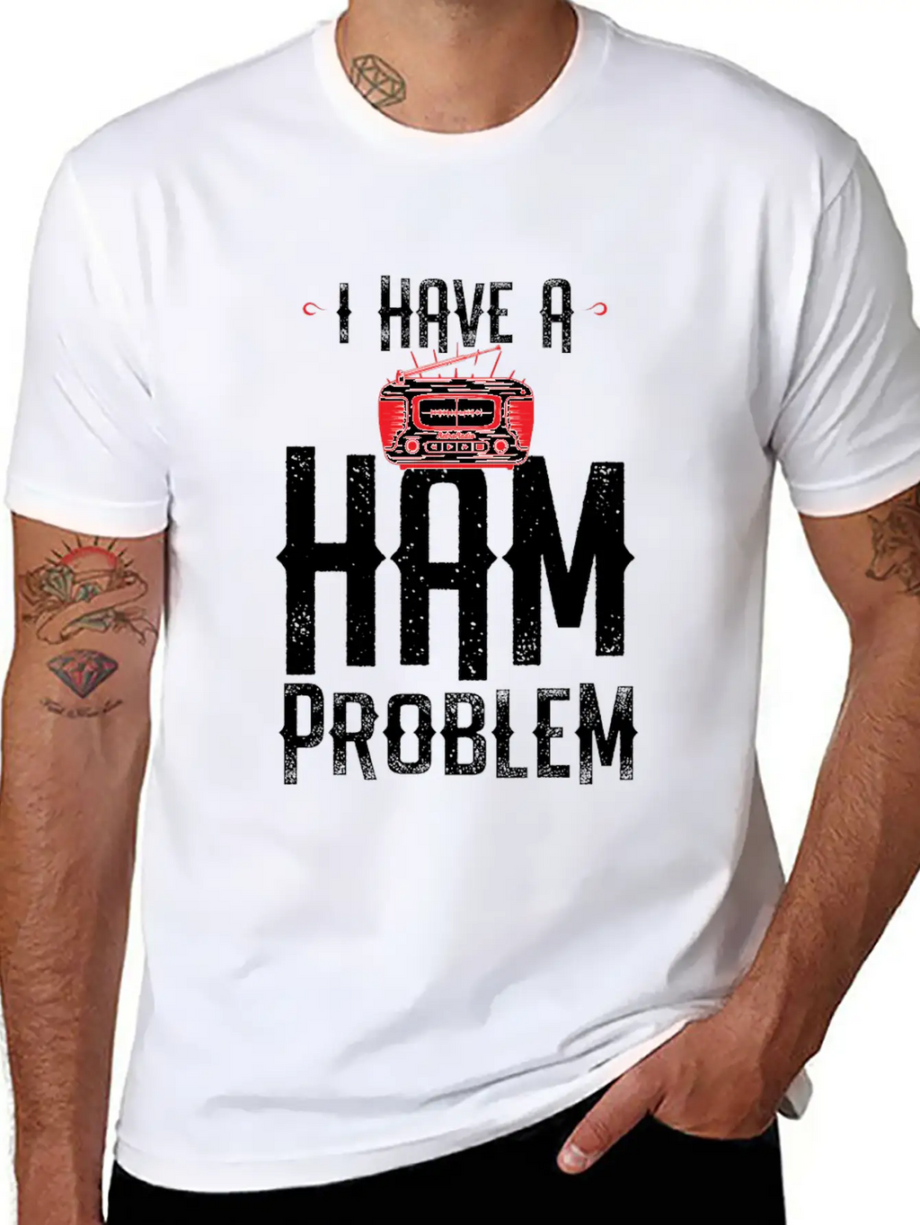 I Have A Ham Problem Relaxed Everyday Tee – Lightweight And Durable Cotton