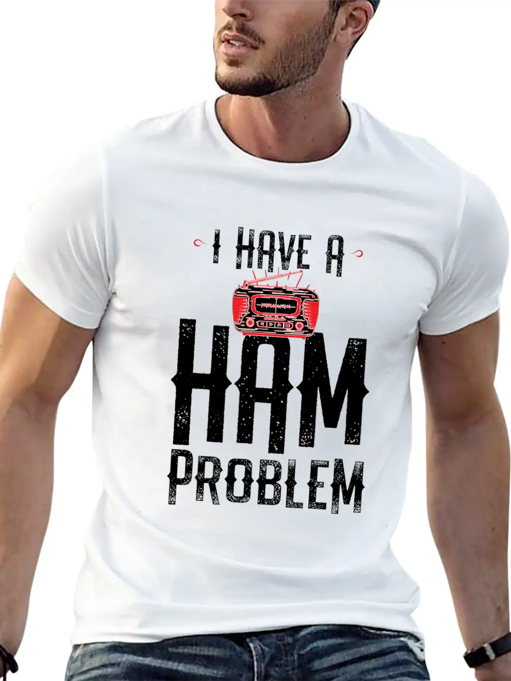 I Have A Ham Problem Relaxed Everyday Tee – Lightweight And Durable Cotton