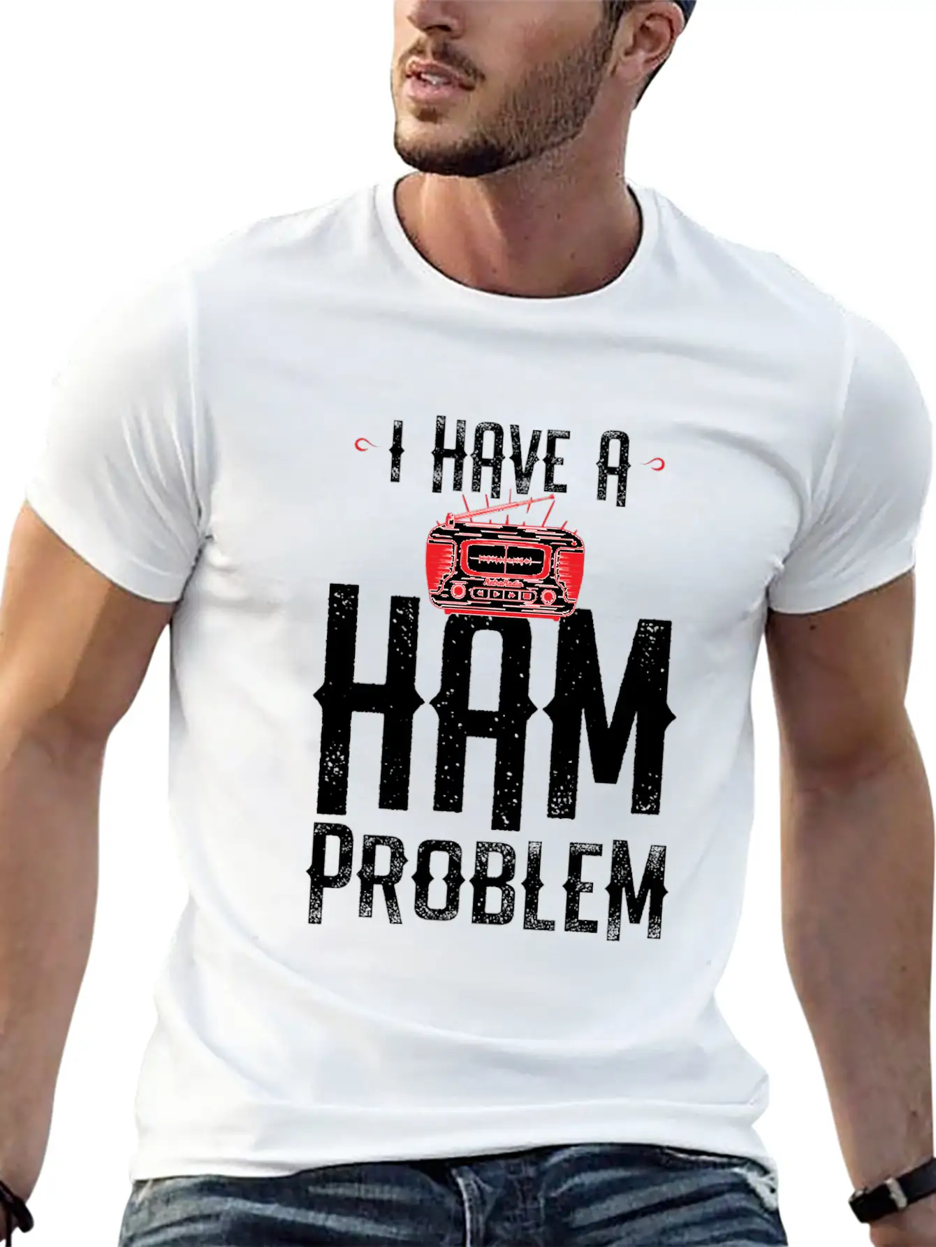 I Have A Ham Problem Relaxed Everyday Tee – Lightweight And Durable Cotton