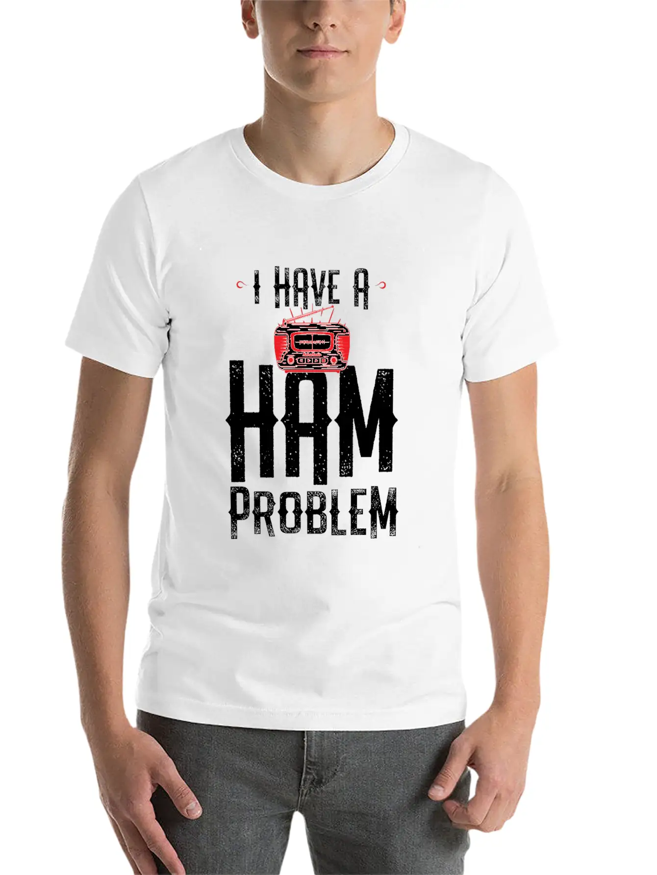 I Have A Ham Problem Relaxed Everyday Tee – Lightweight And Durable Cotton
