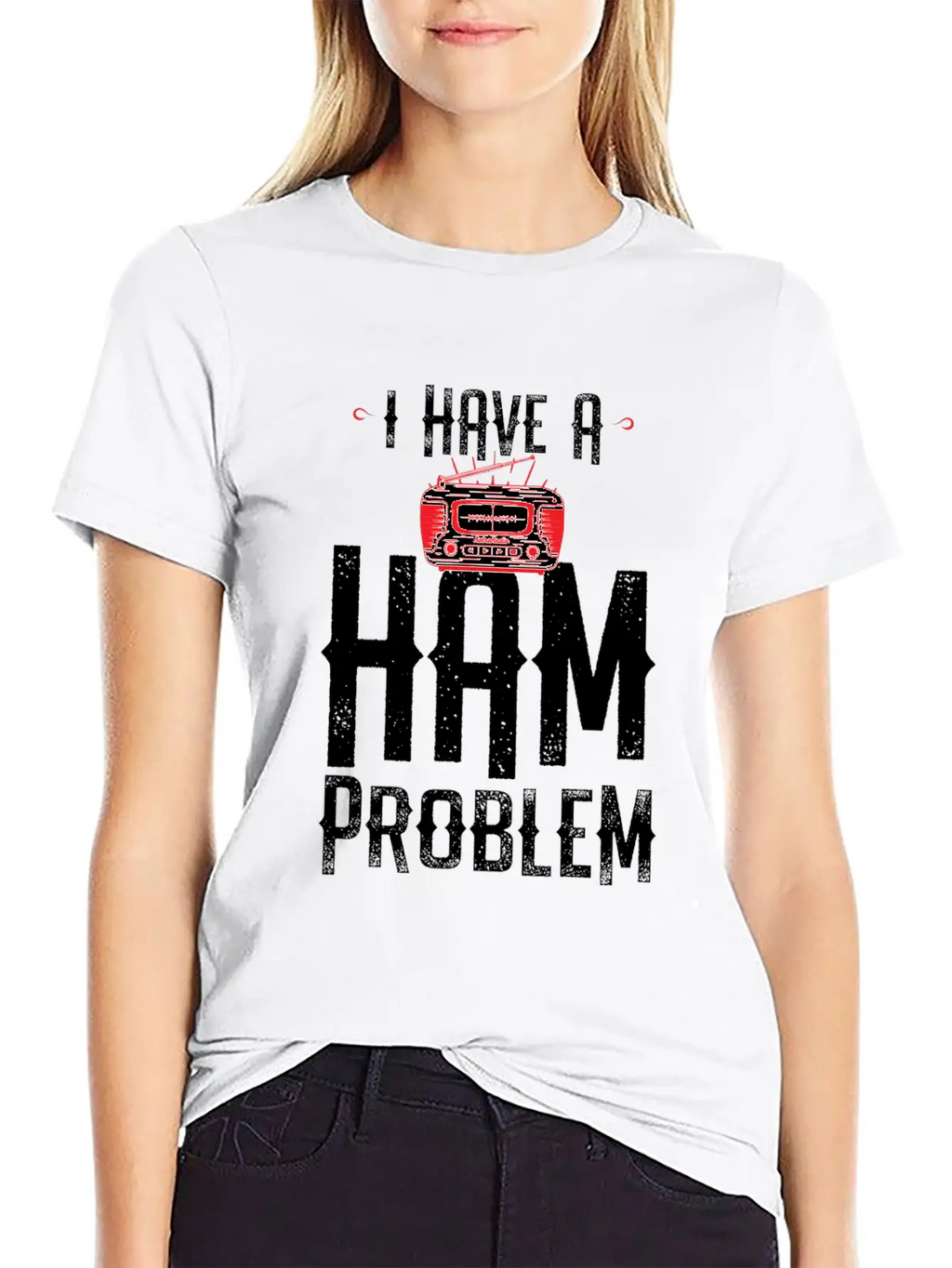 I Have A Ham Problem Relaxed Everyday Tee – Lightweight And Durable Cotton