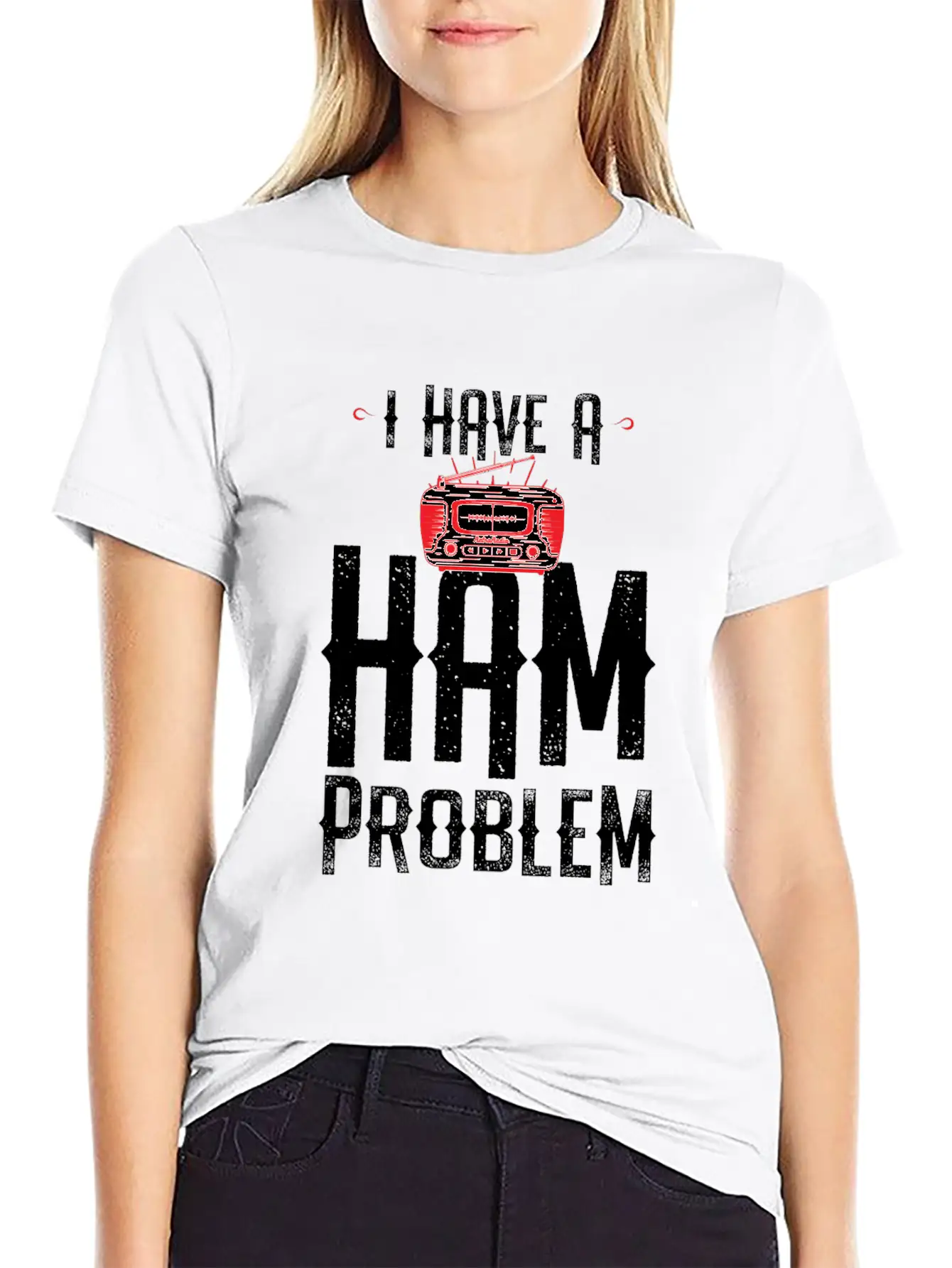I Have A Ham Problem Relaxed Everyday Tee – Lightweight And Durable Cotton