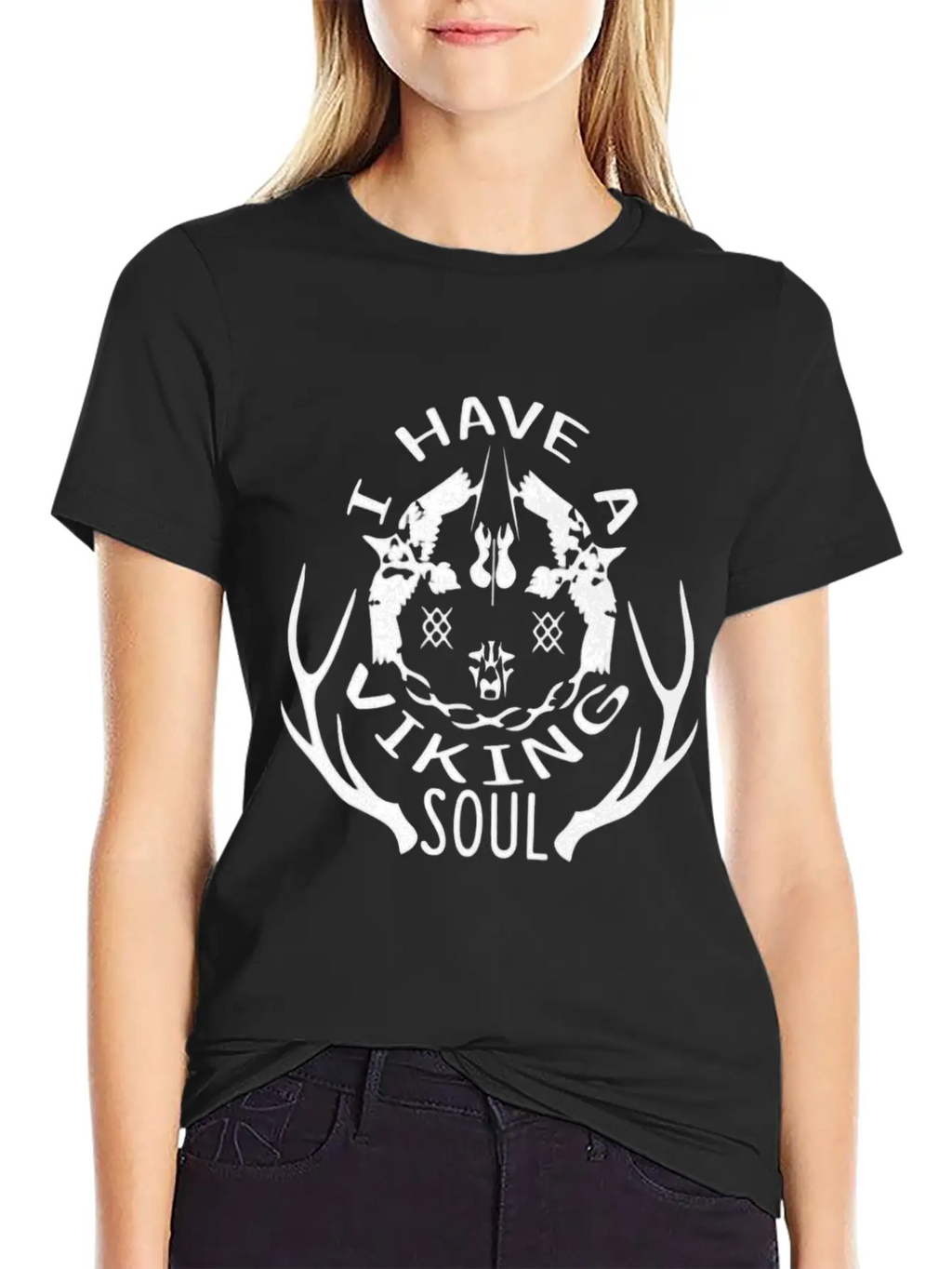 I Have A Viking Soul Breathable Graphic T-Shirt – Perfect For Casual Days