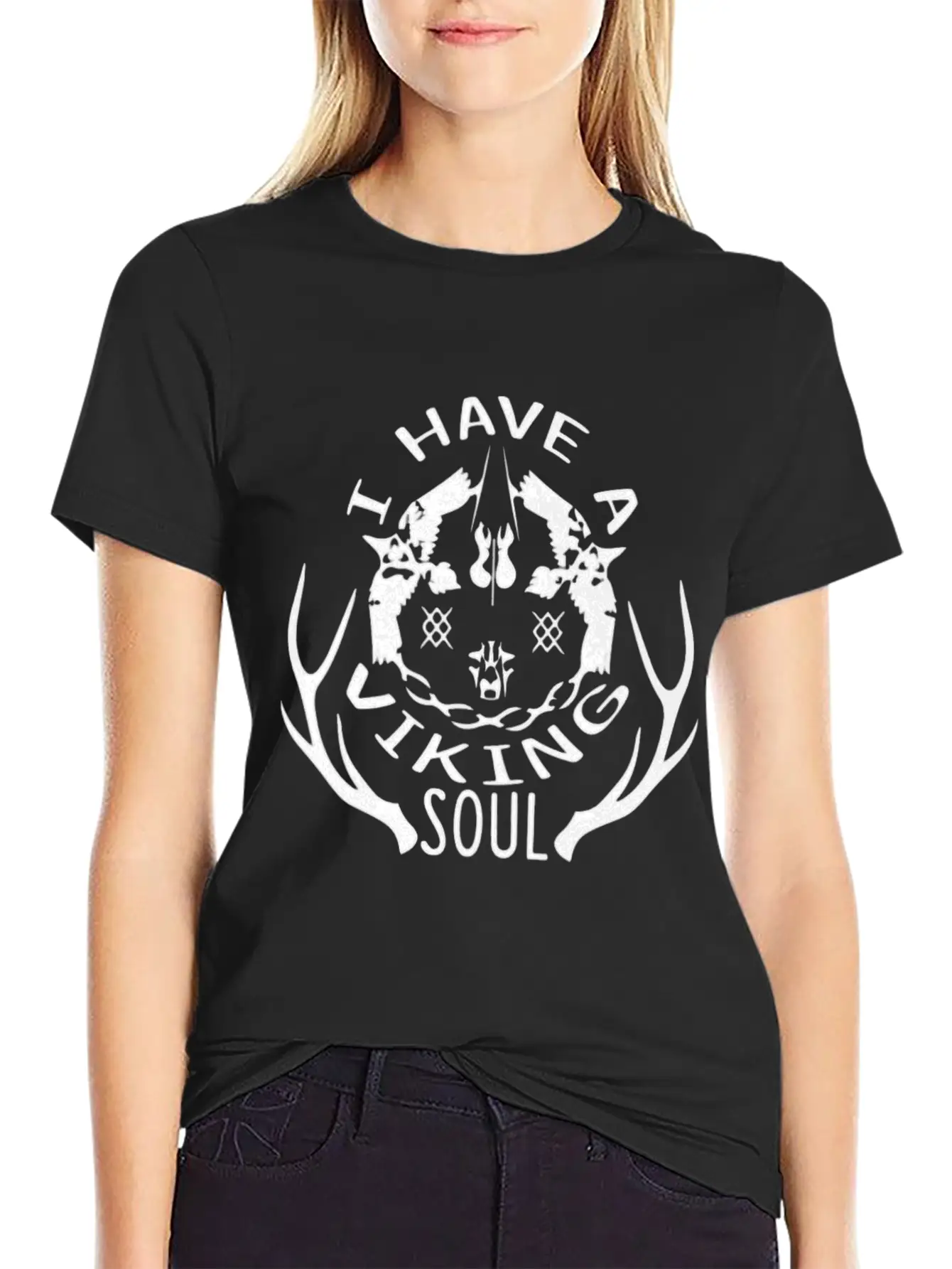 I Have A Viking Soul Breathable Graphic T-Shirt – Perfect For Casual Days