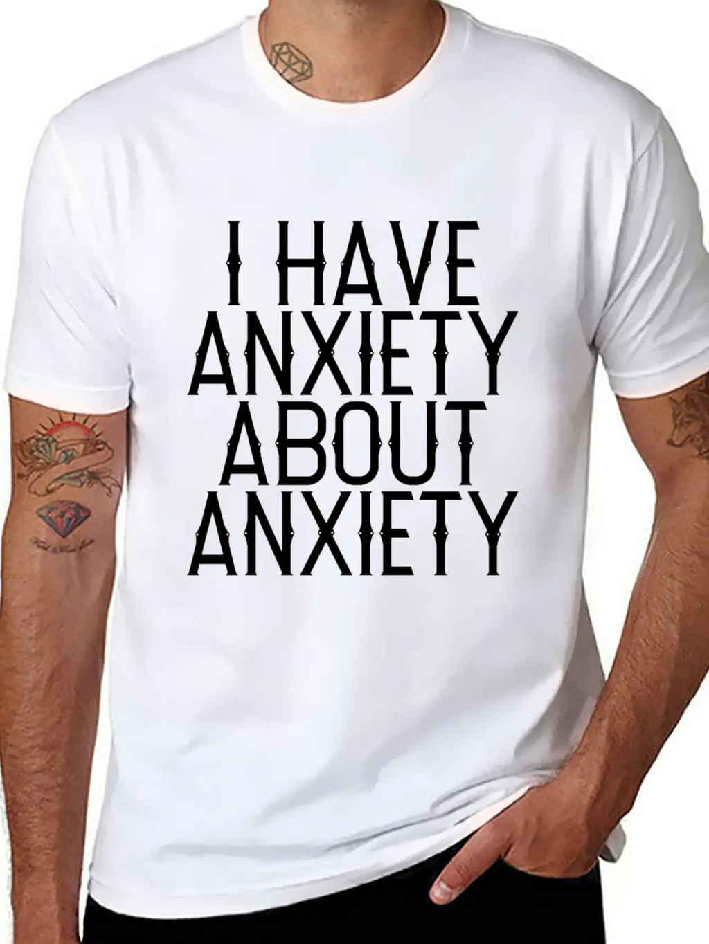 I Have Anxiety About Anxiety Relaxed Everyday Tee – Lightweight And Durable Cotton