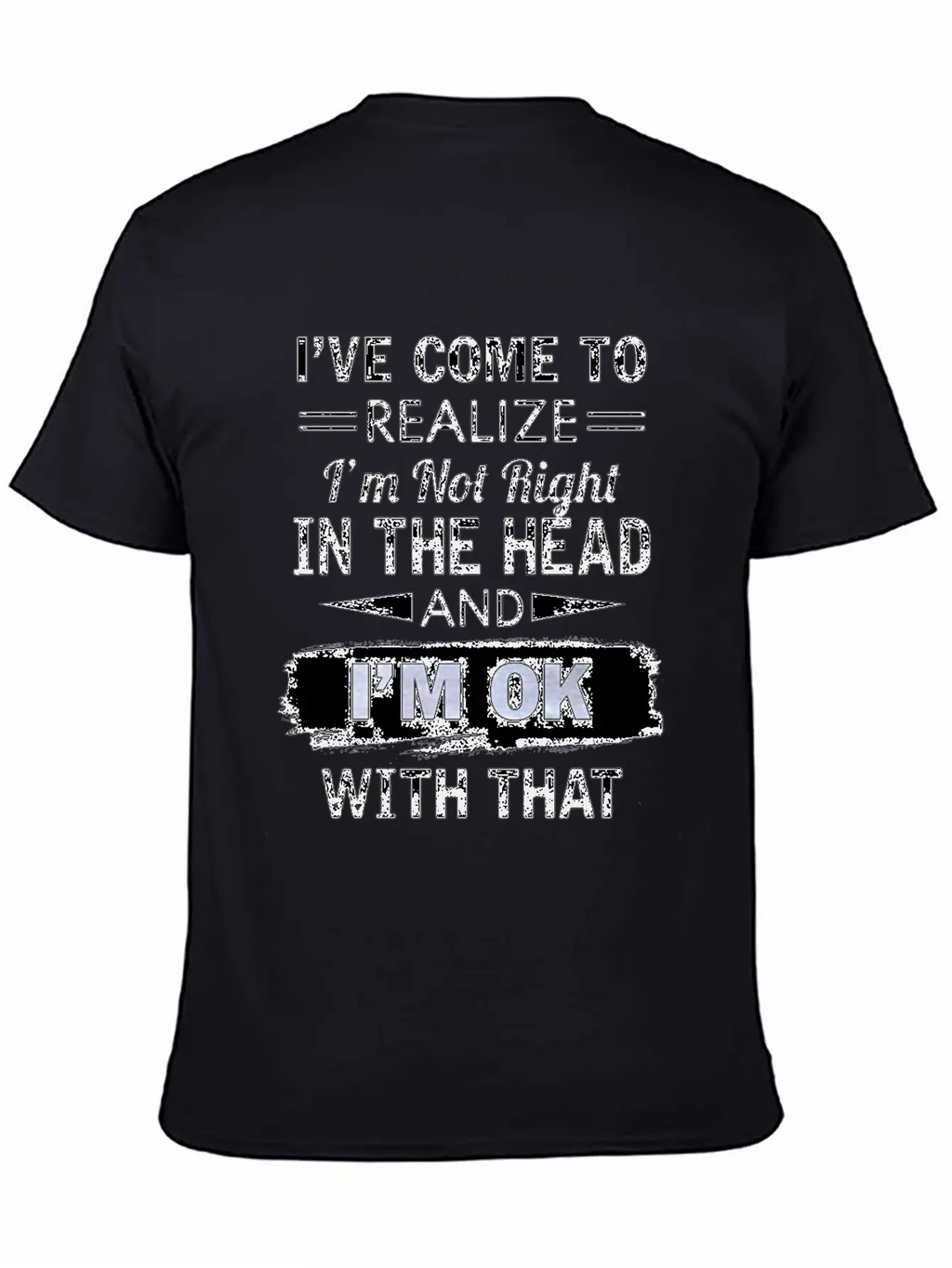 I Have Come To Realize I'm Not Right In The Head Stylish Everyday T-Shirt – Unisex Basic Cotton Tee