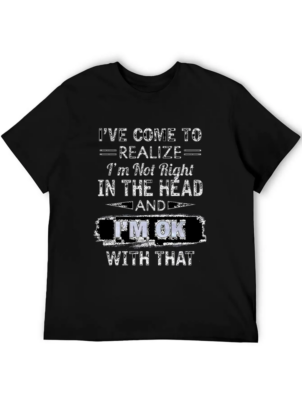 I Have Come To Realize I'm Not Right In The Head Stylish Everyday T-Shirt – Unisex Basic Cotton Tee