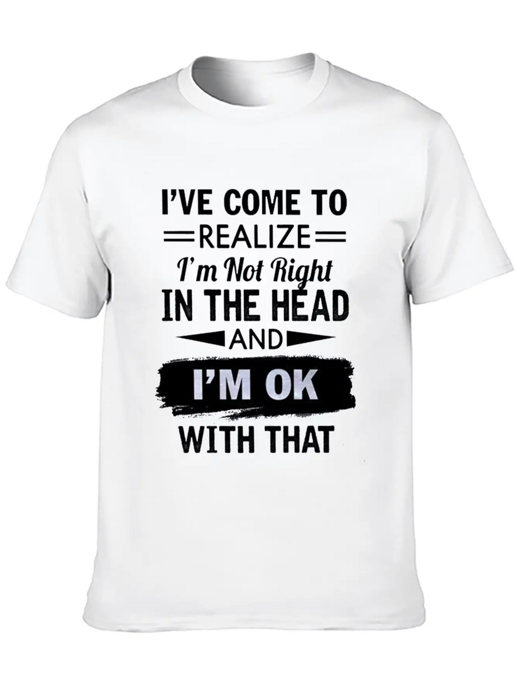 I Have Come To Realize I'm Not Right In The Head Stylish Everyday T-Shirt – Unisex Basic Cotton Tee