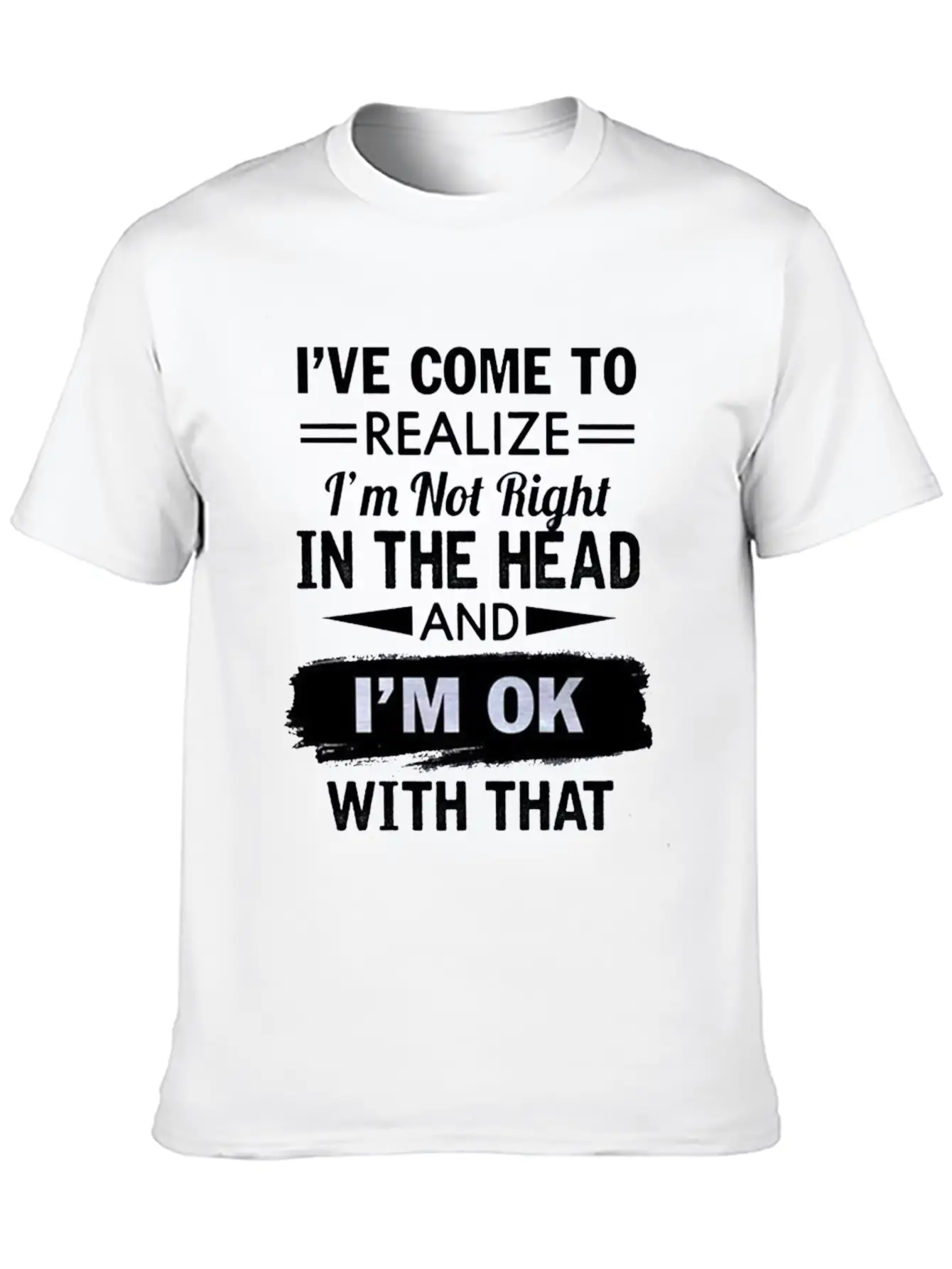 I Have Come To Realize I'm Not Right In The Head Stylish Everyday T-Shirt – Unisex Basic Cotton Tee