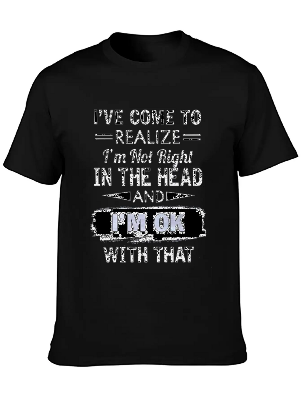 I Have Come To Realize I'm Not Right In The Head Stylish Everyday T-Shirt – Unisex Basic Cotton Tee