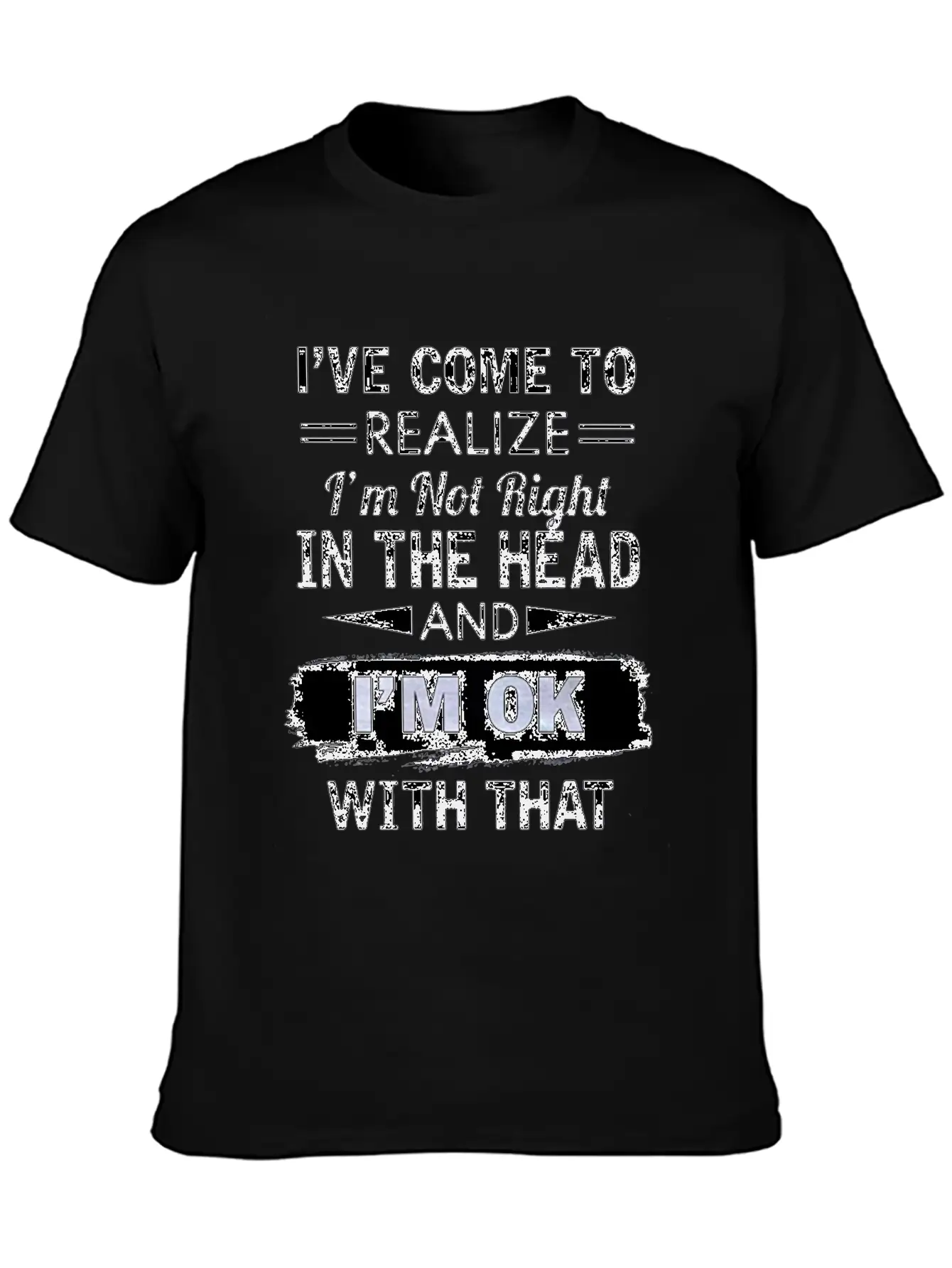 I Have Come To Realize I'm Not Right In The Head Stylish Everyday T-Shirt – Unisex Basic Cotton Tee