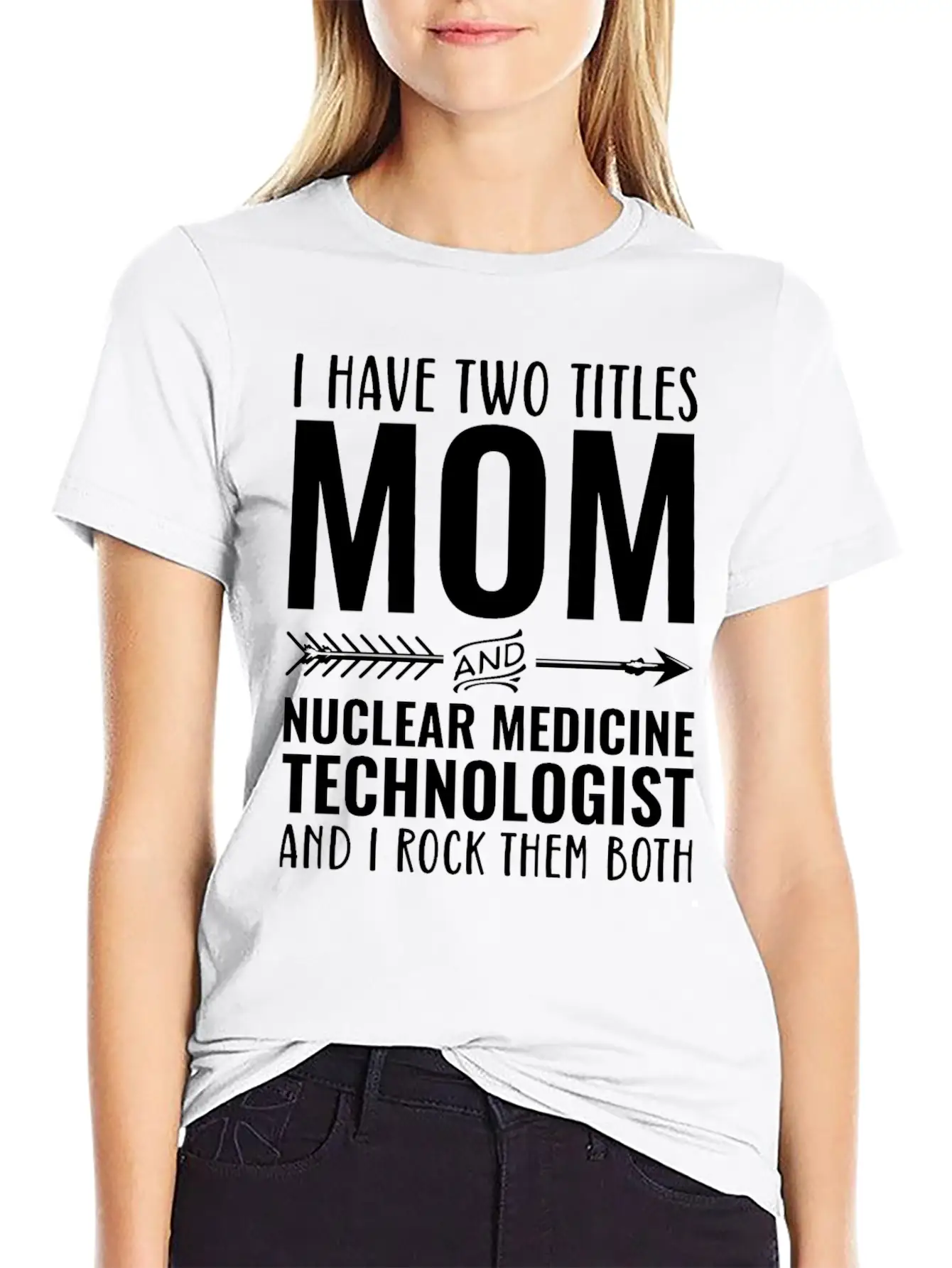 I Have Two Titles Mom And Nuclear Medicine Techno Unisex Casual T-Shirt – Clean Design For Daily Comfort
