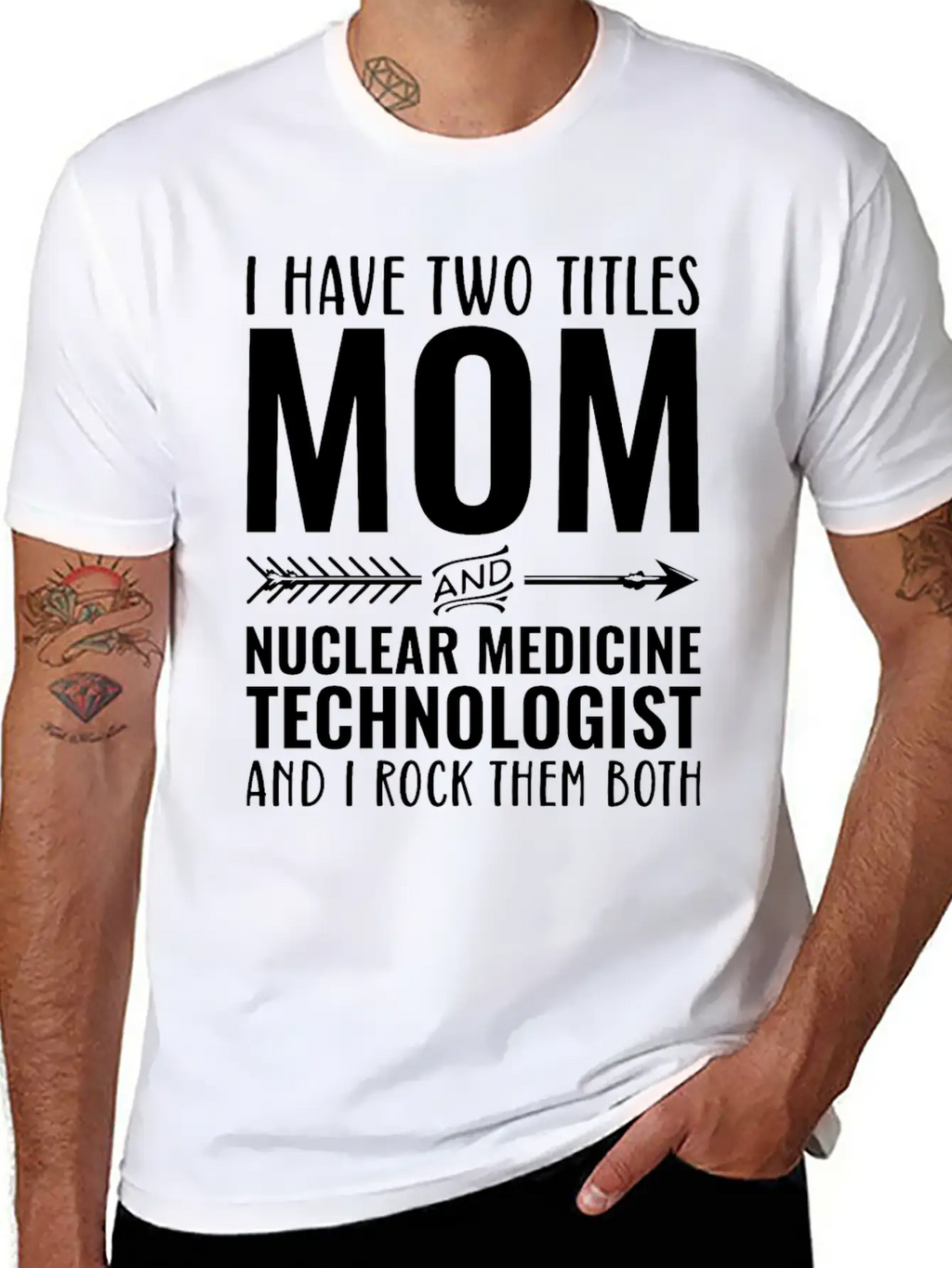 I Have Two Titles Mom And Nuclear Medicine Techno Unisex Casual T-Shirt – Clean Design For Daily Comfort