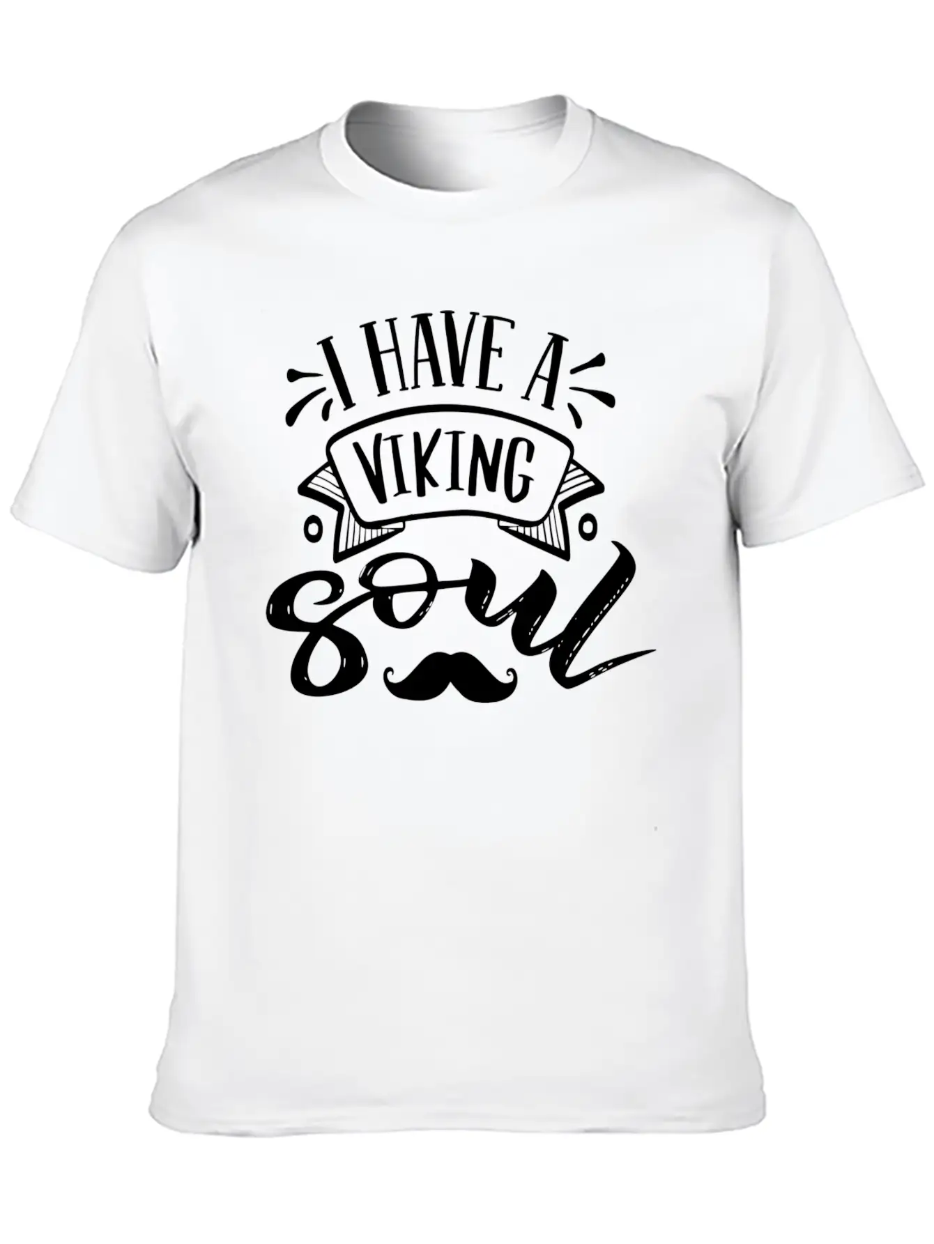 I Have Viking Soul Beard Design Classic Cotton Tee – Unisex Comfort For Any Season