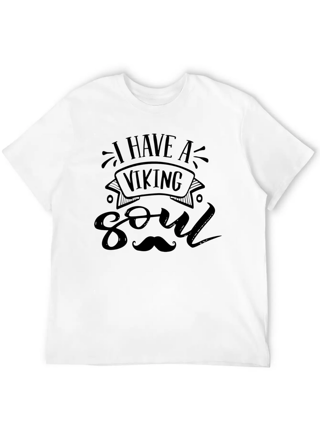 I Have Viking Soul Beard Design Classic Cotton Tee – Unisex Comfort For Any Season