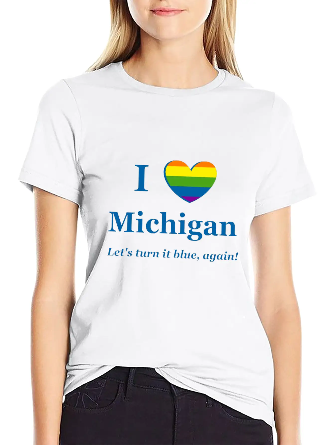 I Heart Michigan Rainbow Wish Timeless Short Sleeve Tee – Comfy And Minimalist Design