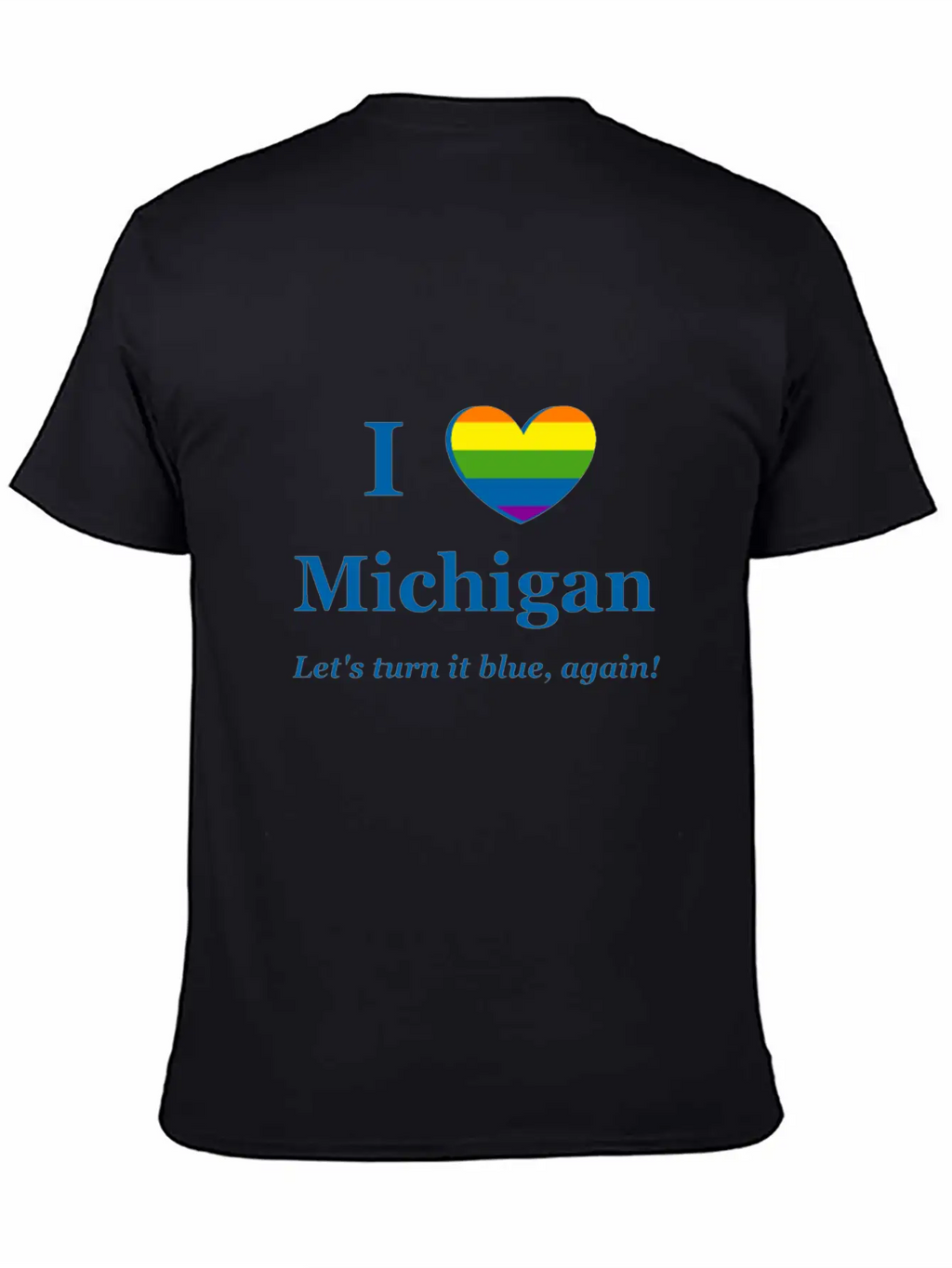 I Heart Michigan Rainbow Wish Timeless Short Sleeve Tee – Comfy And Minimalist Design