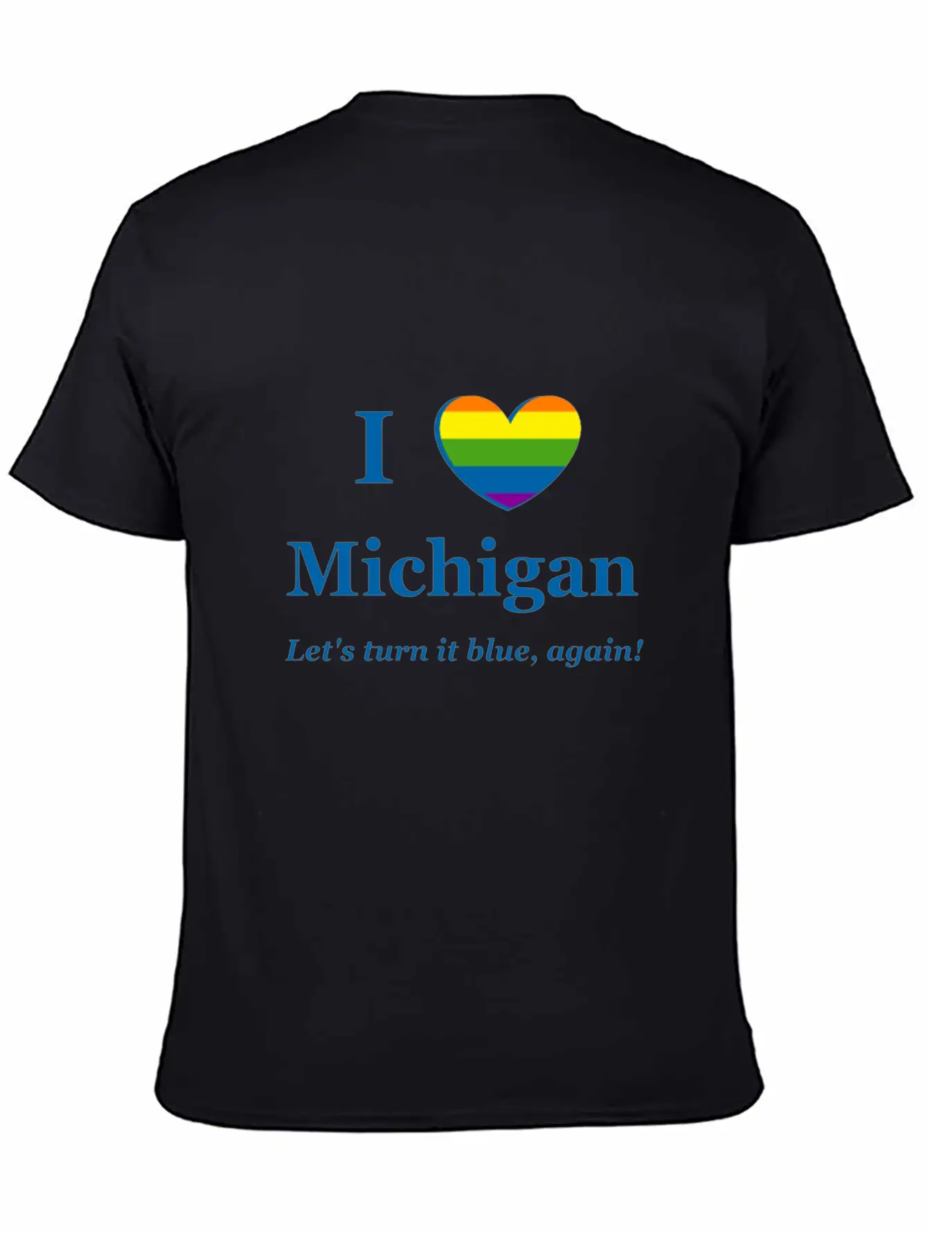 I Heart Michigan Rainbow Wish Timeless Short Sleeve Tee – Comfy And Minimalist Design