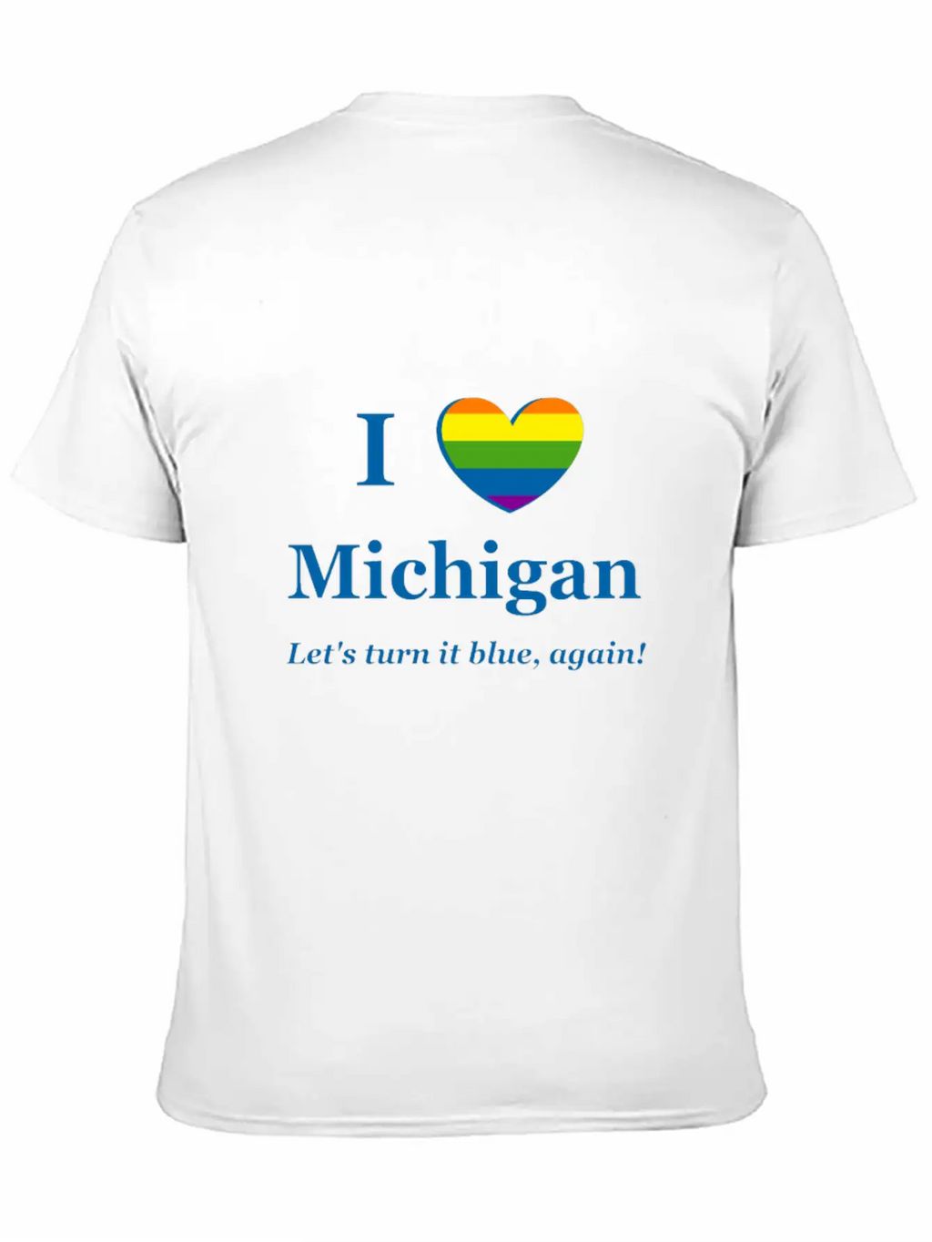 I Heart Michigan Rainbow Wish Timeless Short Sleeve Tee – Comfy And Minimalist Design