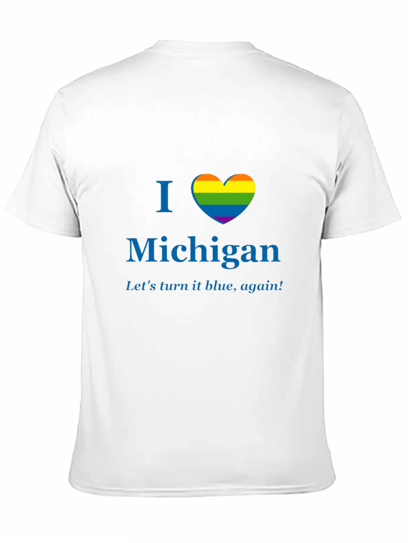 I Heart Michigan Rainbow Wish Timeless Short Sleeve Tee – Comfy And Minimalist Design