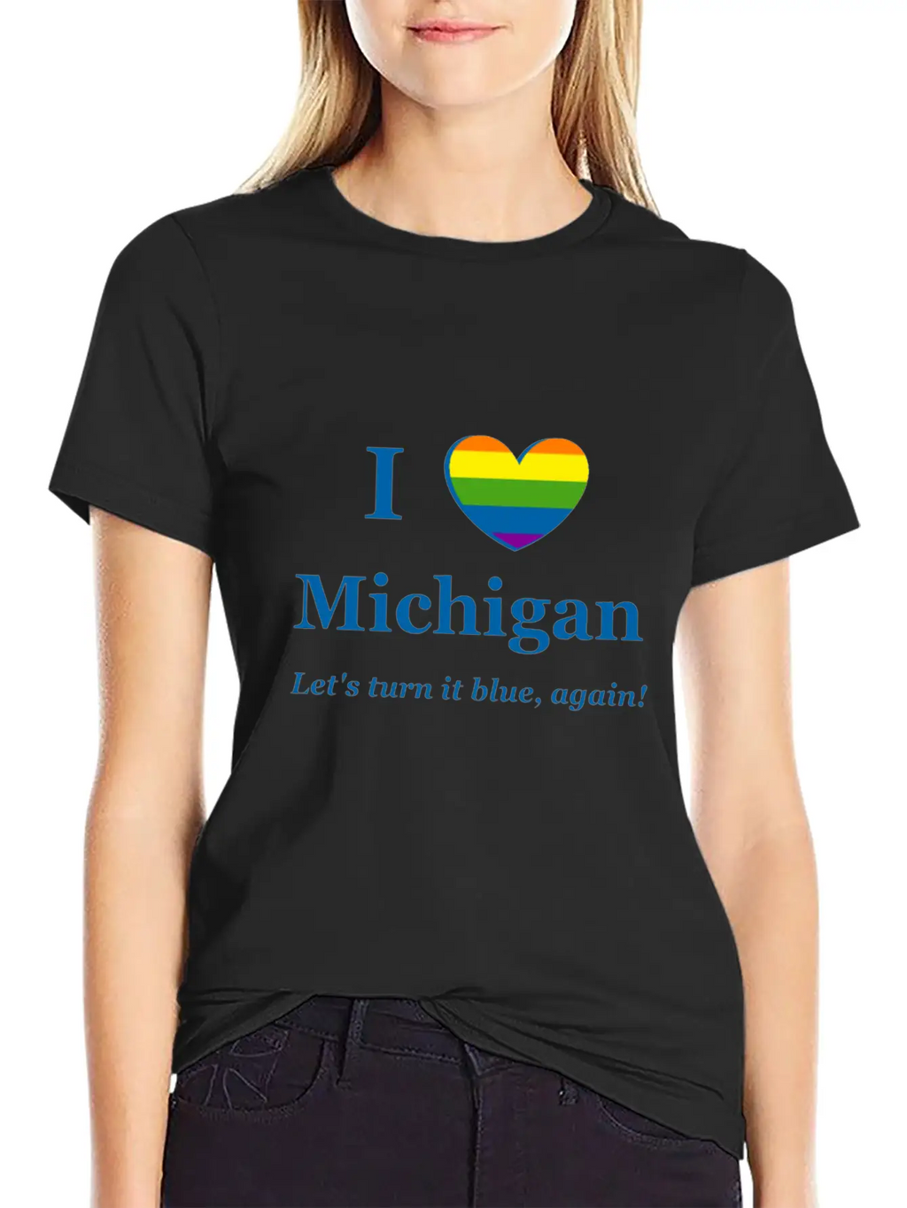 I Heart Michigan Rainbow Wish Timeless Short Sleeve Tee – Comfy And Minimalist Design