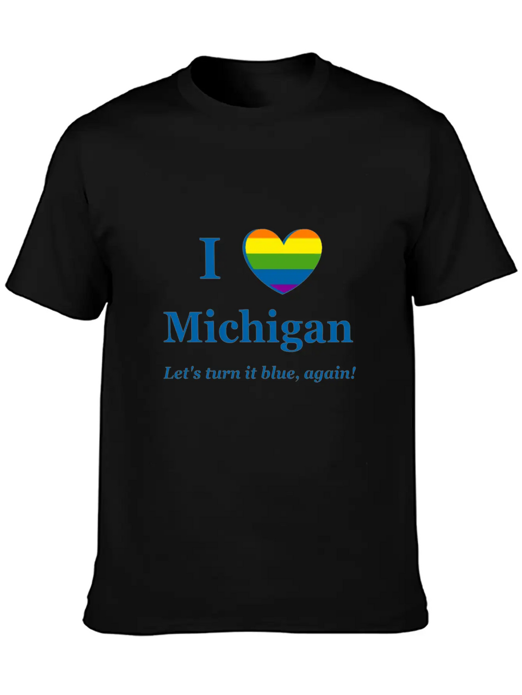 I Heart Michigan Rainbow Wish Timeless Short Sleeve Tee – Comfy And Minimalist Design