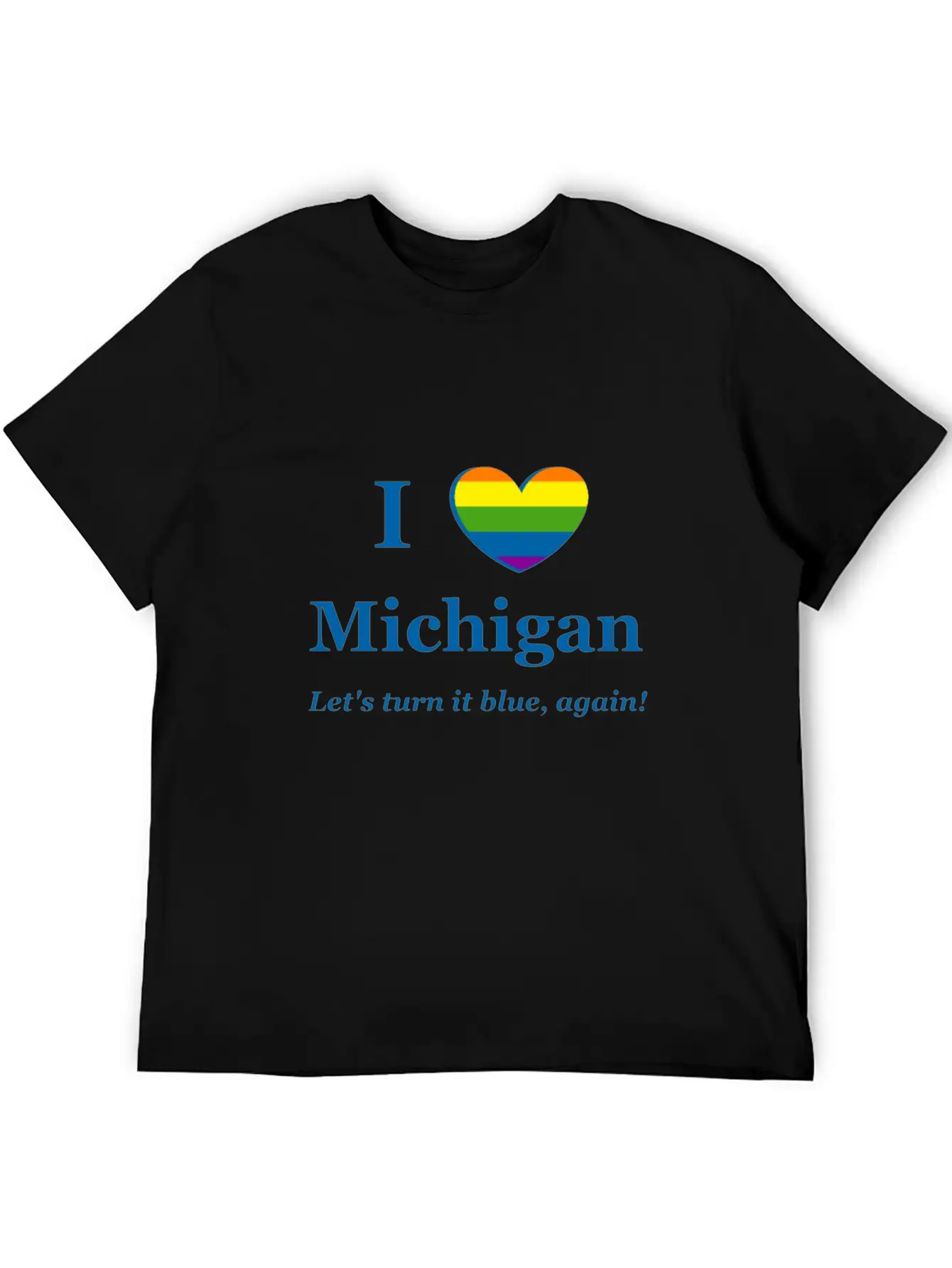 I Heart Michigan Rainbow Wish Timeless Short Sleeve Tee – Comfy And Minimalist Design