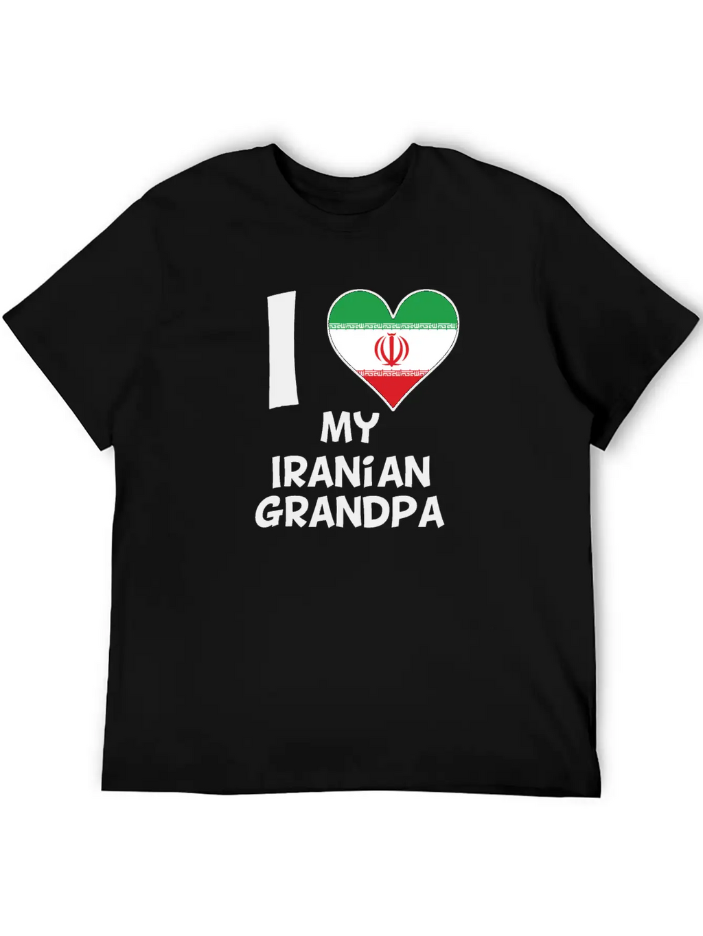 I Heart My Iranian Grandpa Classic Cotton Tee – Unisex Comfort For Any Season