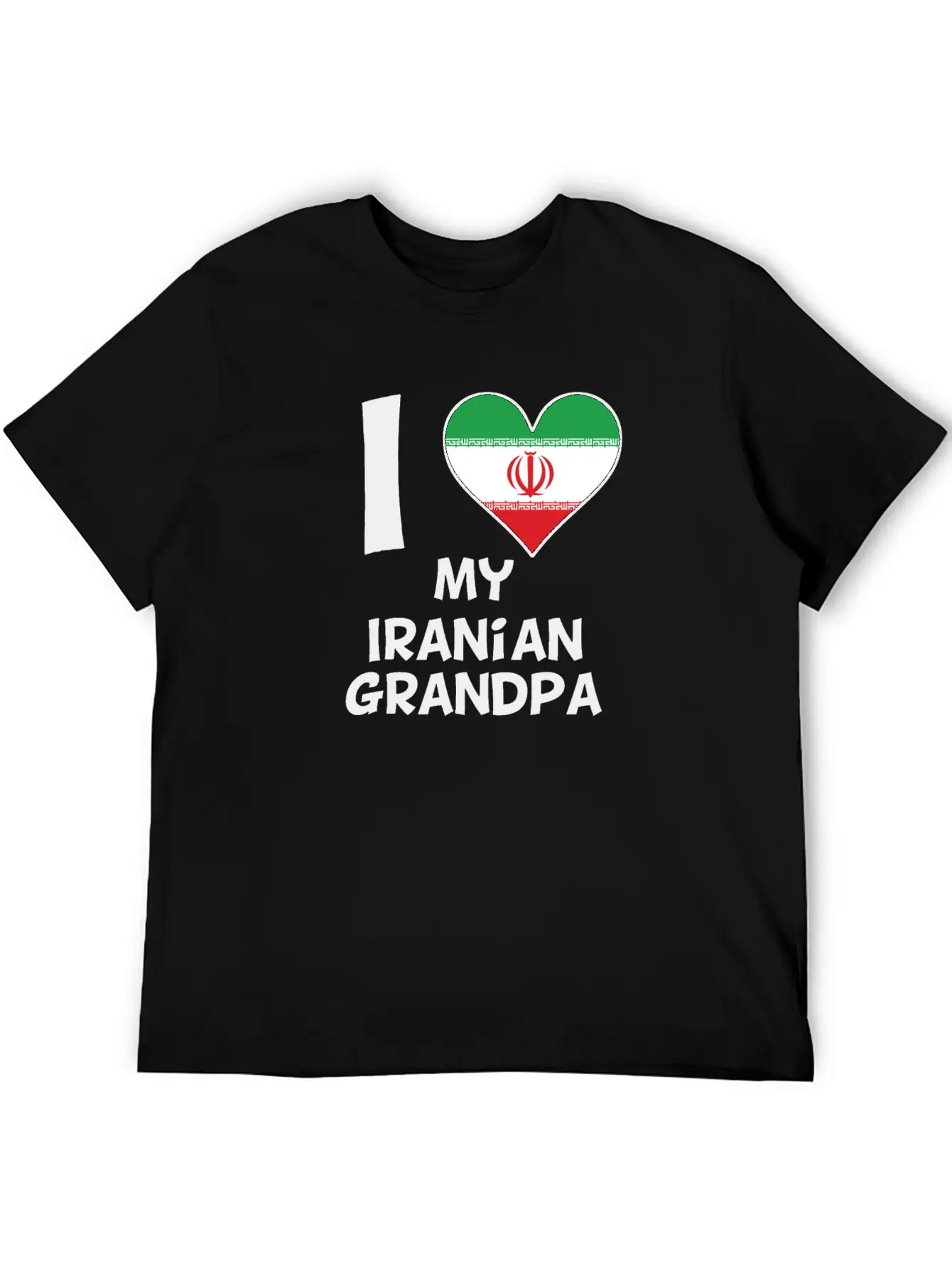 I Heart My Iranian Grandpa Classic Cotton Tee – Unisex Comfort For Any Season