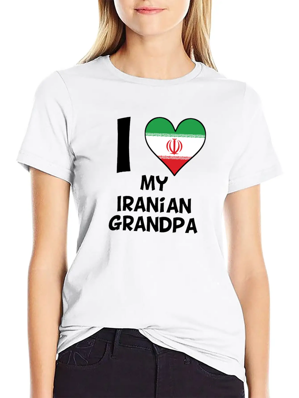 I Heart My Iranian Grandpa Classic Cotton Tee – Unisex Comfort For Any Season
