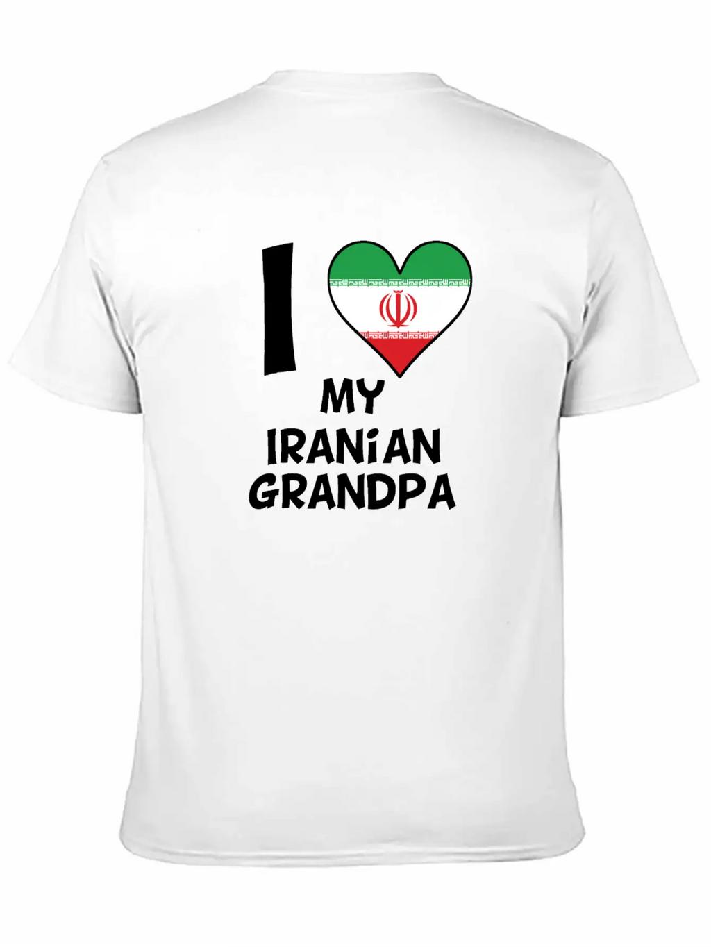 I Heart My Iranian Grandpa Classic Cotton Tee – Unisex Comfort For Any Season