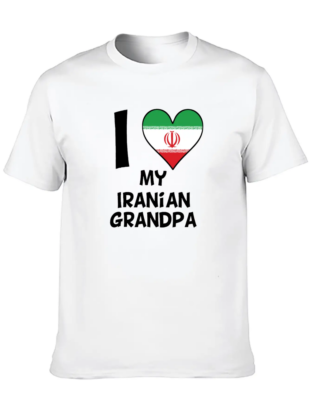 I Heart My Iranian Grandpa Classic Cotton Tee – Unisex Comfort For Any Season