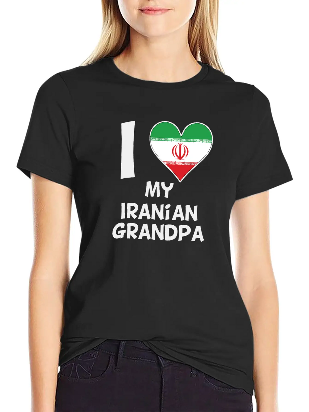 I Heart My Iranian Grandpa Classic Cotton Tee – Unisex Comfort For Any Season