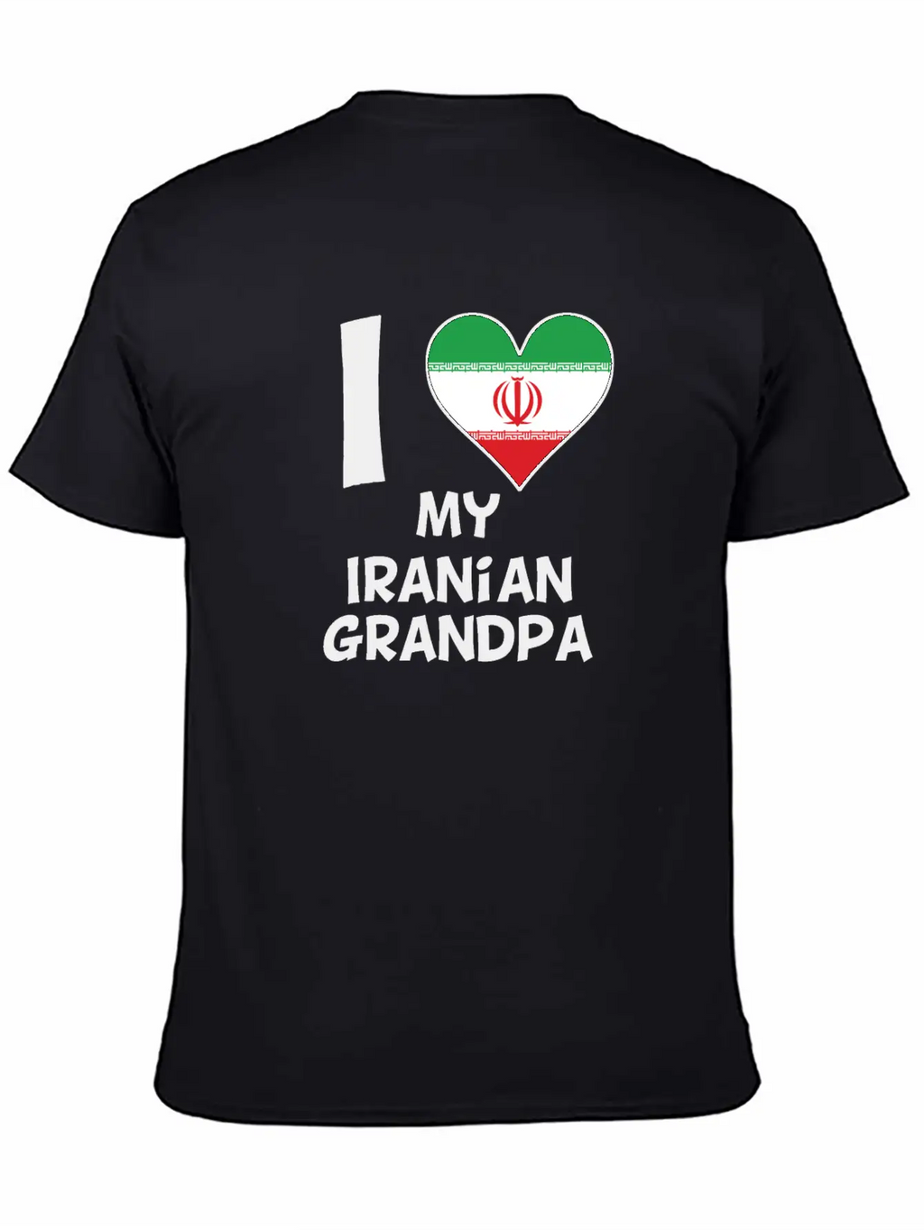 I Heart My Iranian Grandpa Classic Cotton Tee – Unisex Comfort For Any Season