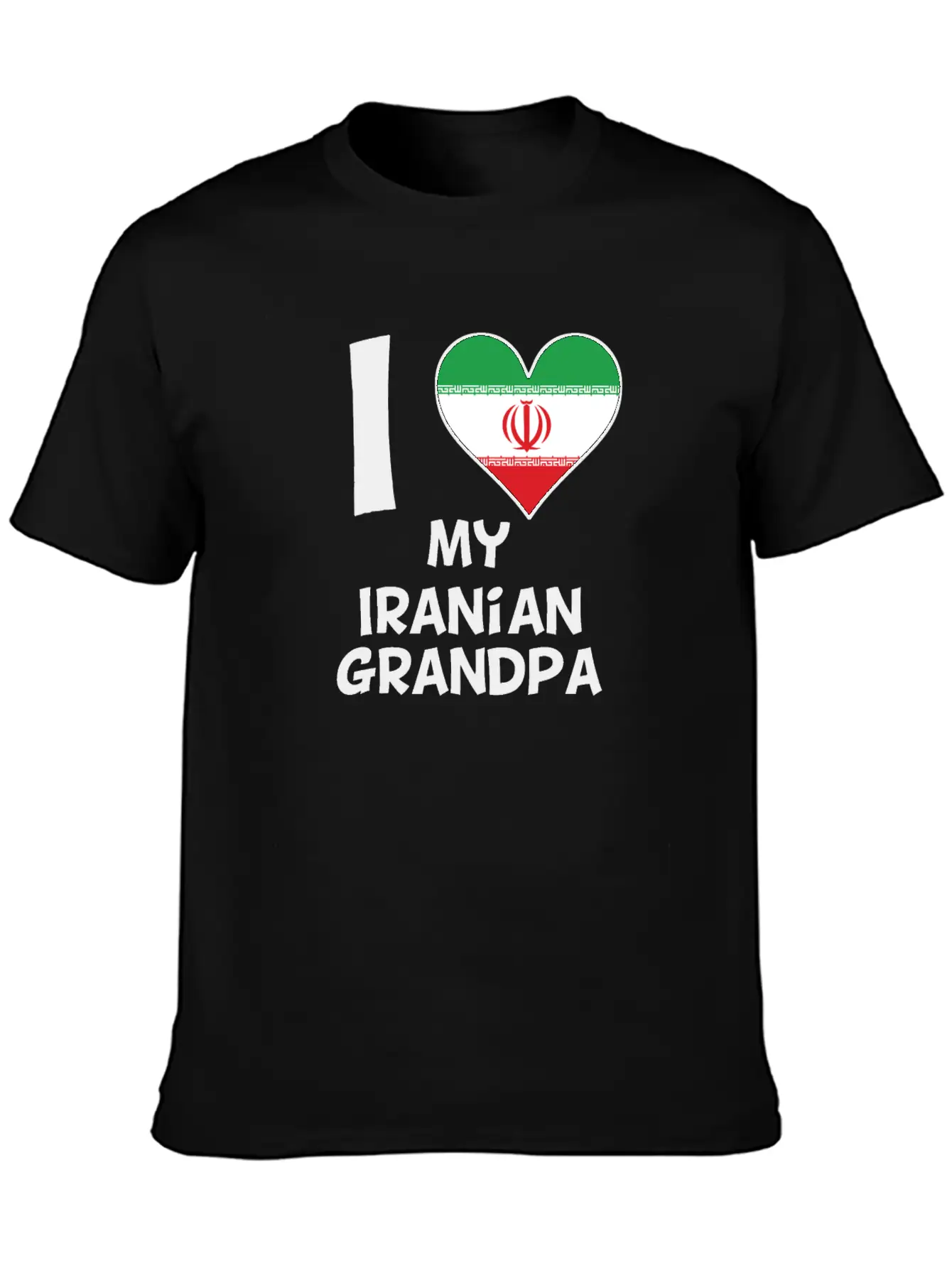 I Heart My Iranian Grandpa Classic Cotton Tee – Unisex Comfort For Any Season