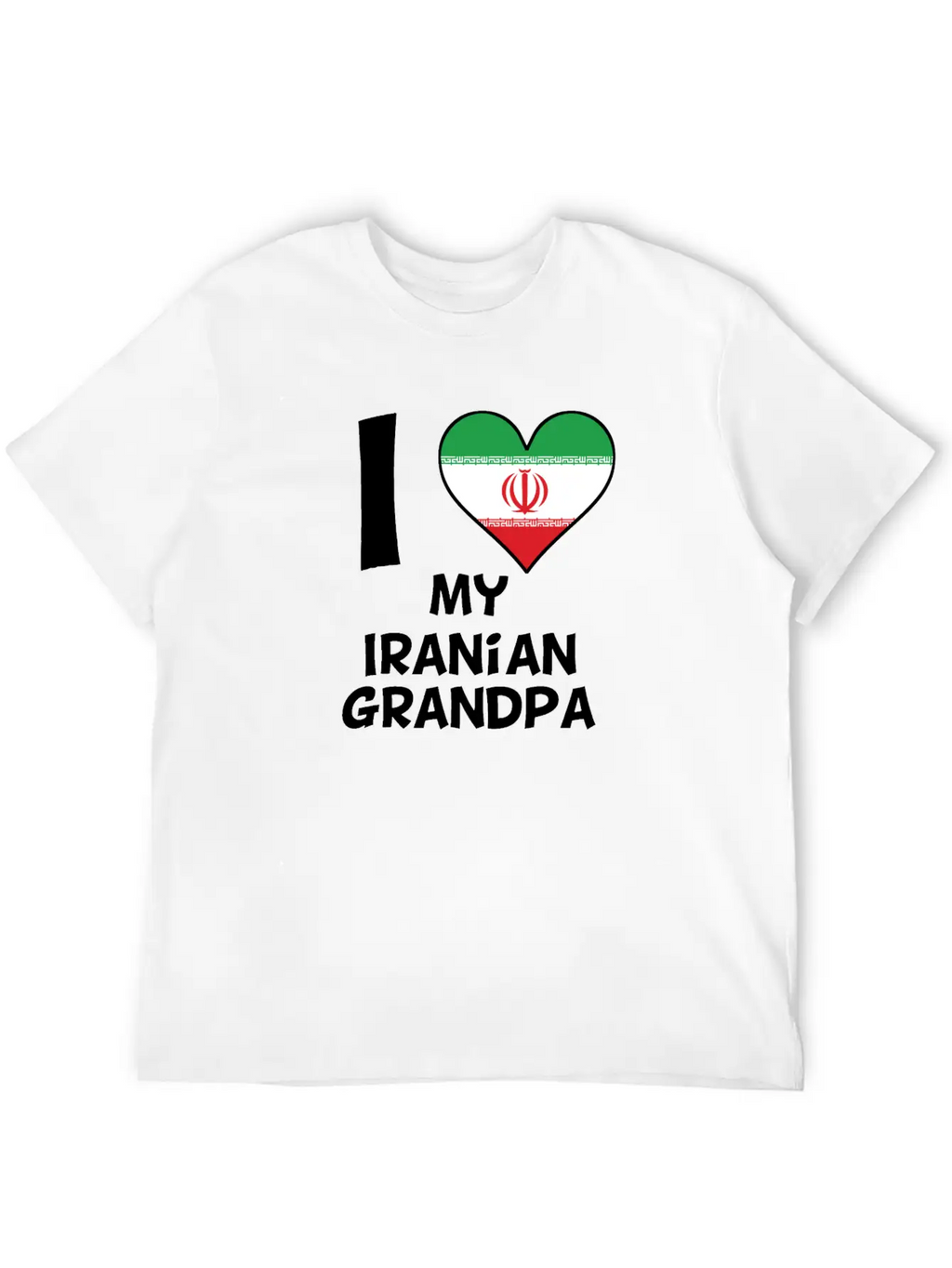 I Heart My Iranian Grandpa Classic Cotton Tee – Unisex Comfort For Any Season