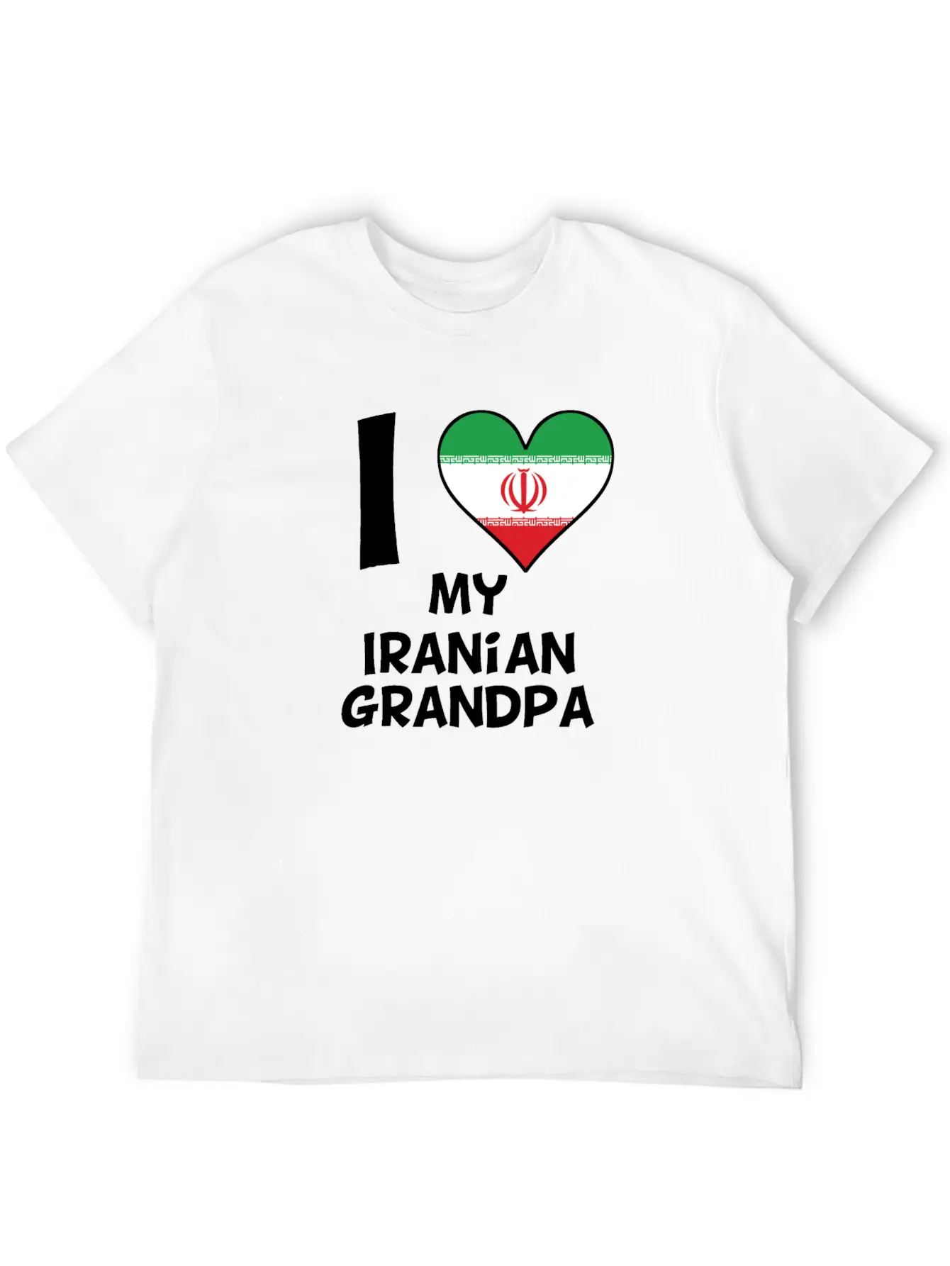 I Heart My Iranian Grandpa Classic Cotton Tee – Unisex Comfort For Any Season