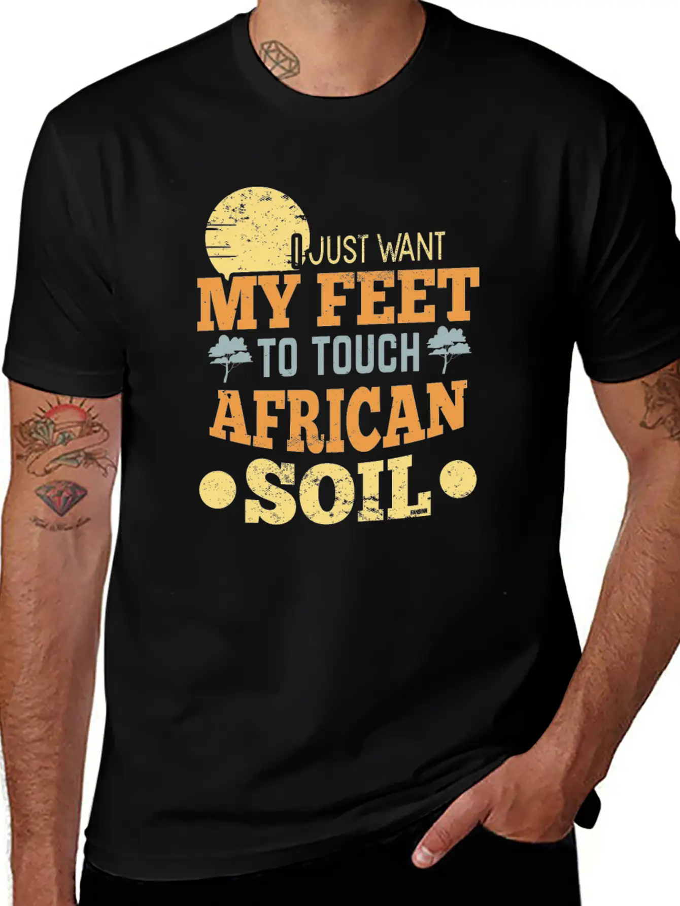 I Just Want My Feet To Touch African Soil Classic Cotton Tee – Unisex Comfort For Any Season
