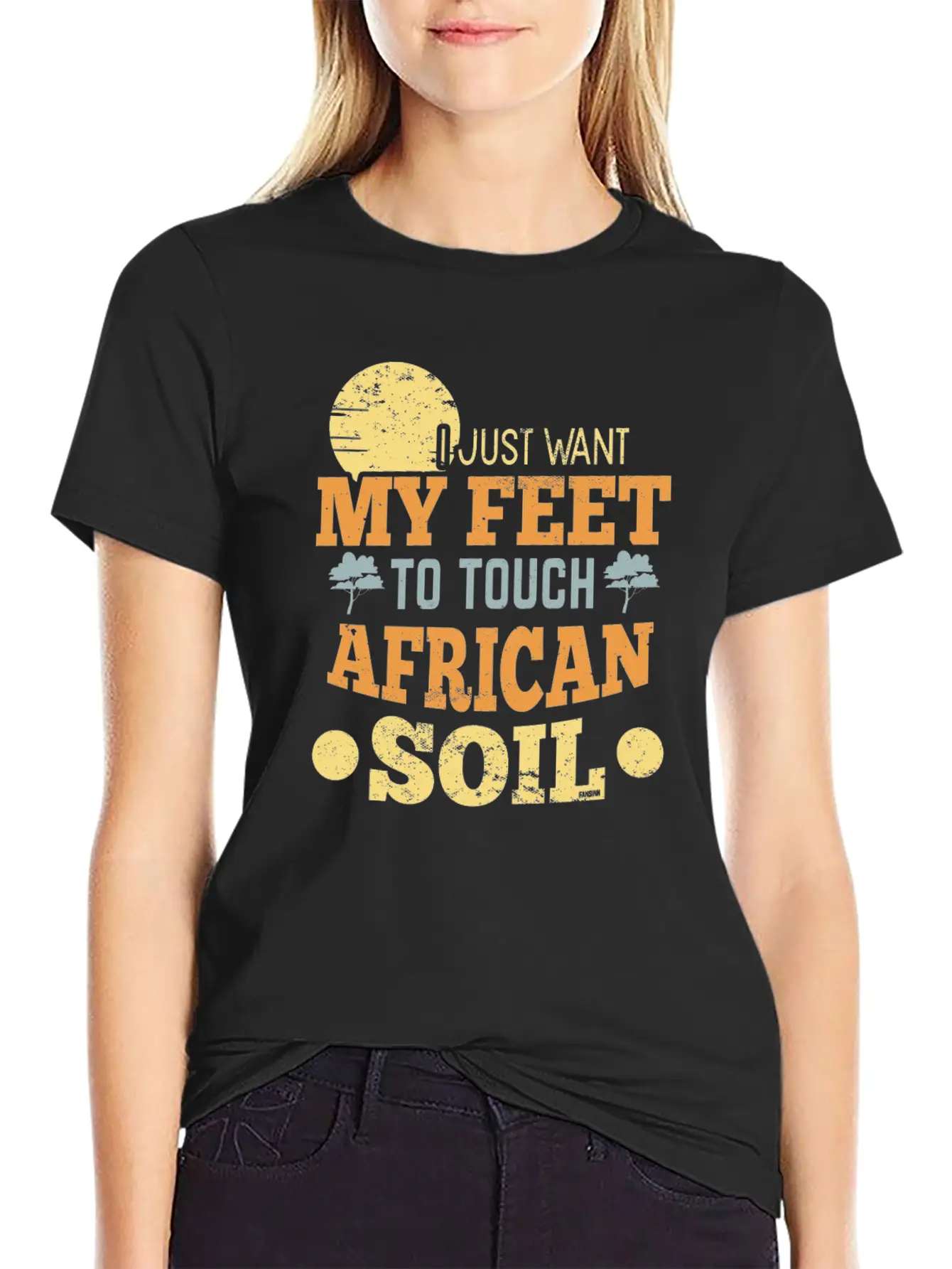 I Just Want My Feet To Touch African Soil Classic Cotton Tee – Unisex Comfort For Any Season