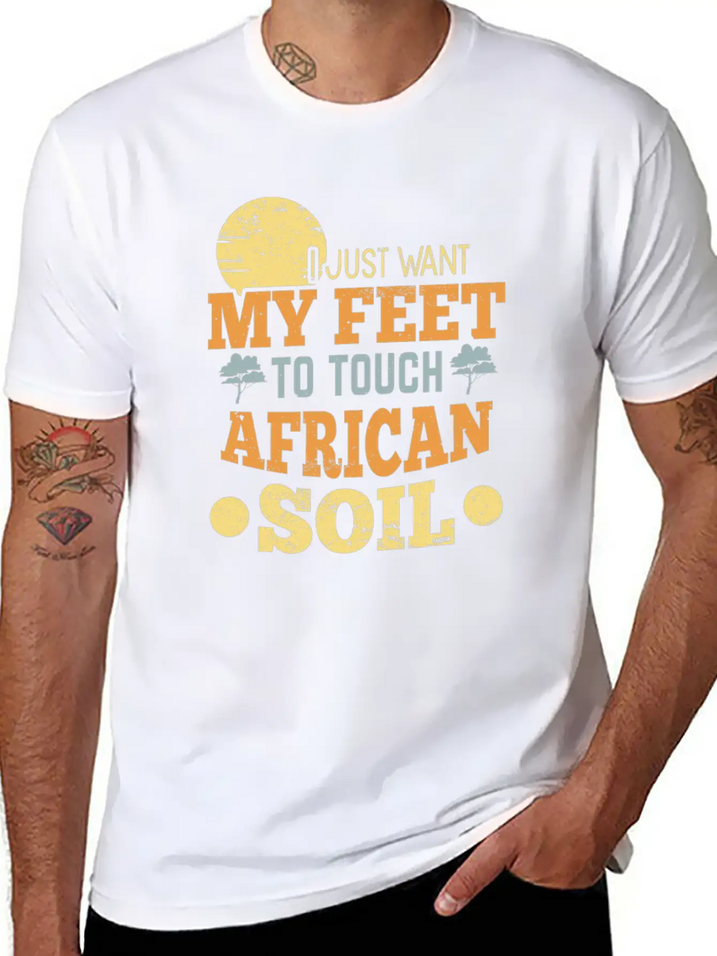 I Just Want My Feet To Touch African Soil Classic Cotton Tee – Unisex Comfort For Any Season