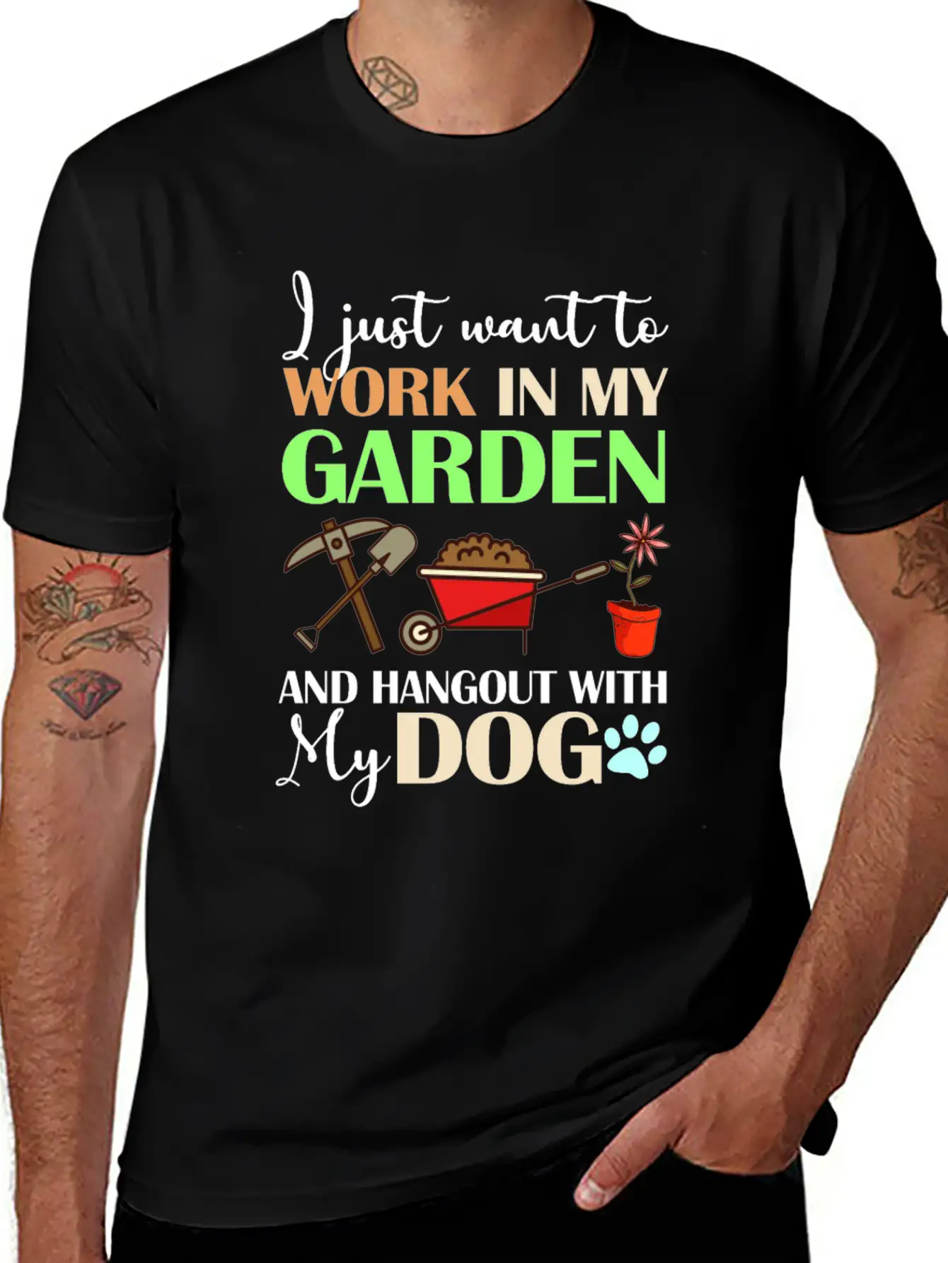 I Just Want To Work In My Garden Classic Cotton Tee – Unisex Comfort For Any Season