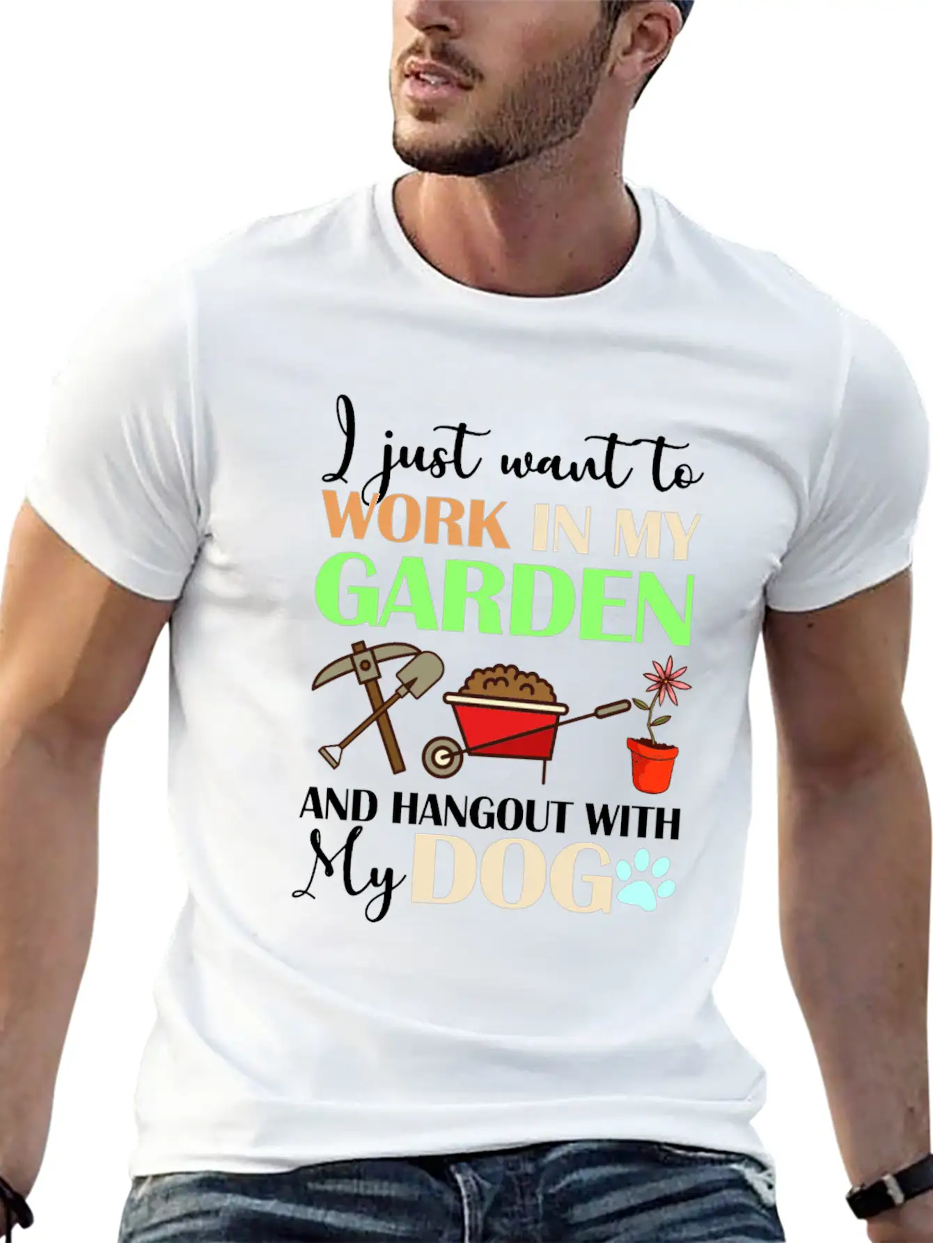 I Just Want To Work In My Garden Classic Cotton Tee – Unisex Comfort For Any Season