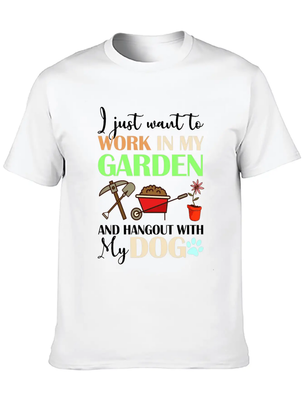 I Just Want To Work In My Garden Classic Cotton Tee – Unisex Comfort For Any Season