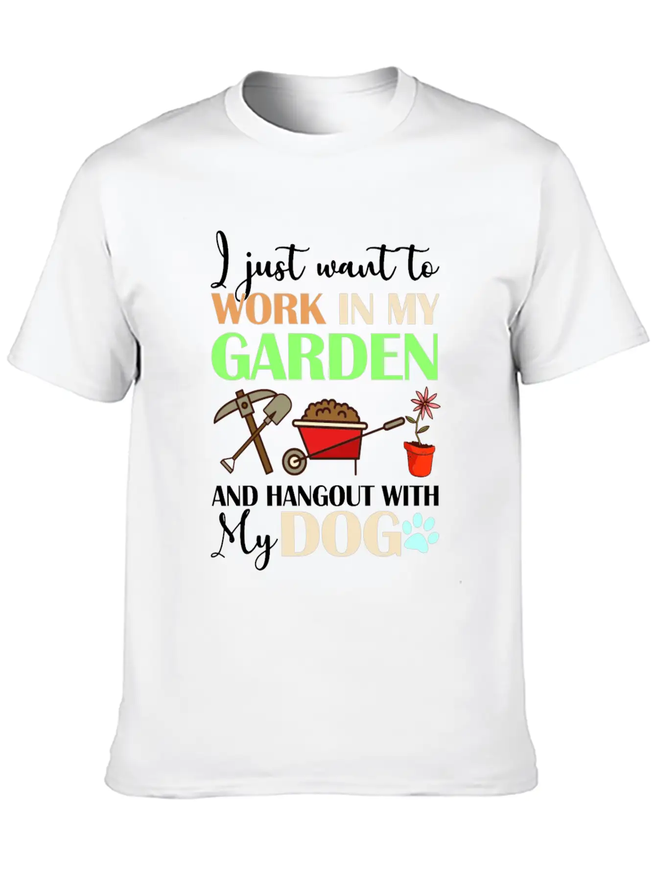 I Just Want To Work In My Garden Classic Cotton Tee – Unisex Comfort For Any Season