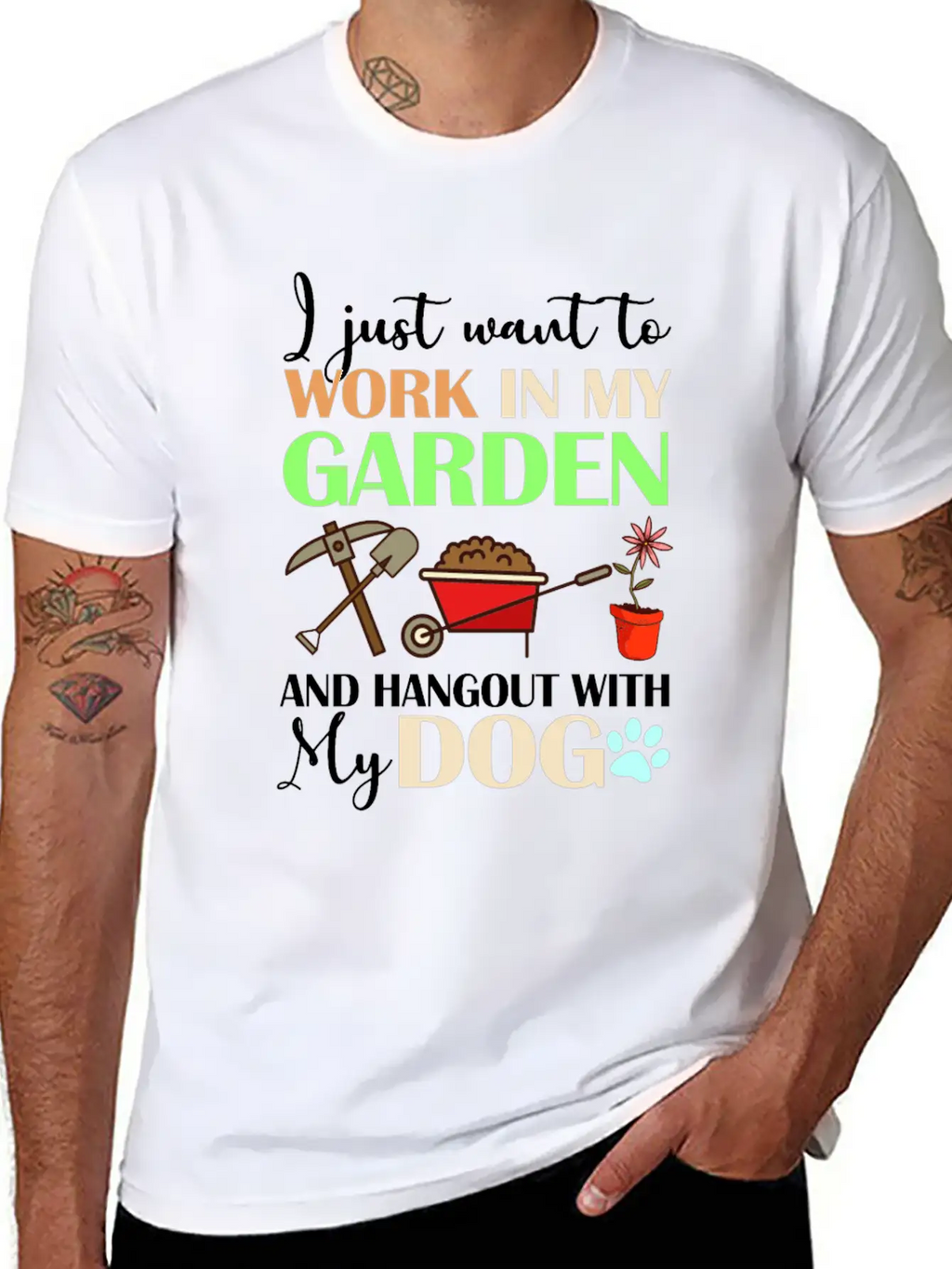 I Just Want To Work In My Garden Classic Cotton Tee – Unisex Comfort For Any Season